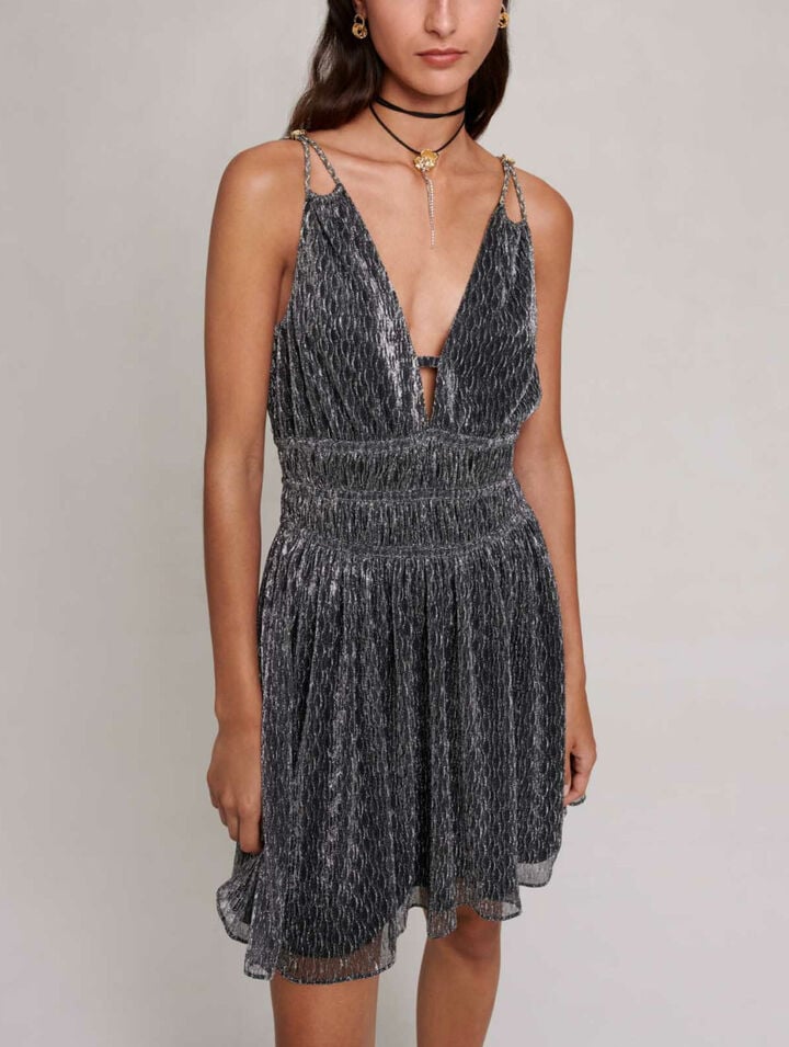 Short silver dress