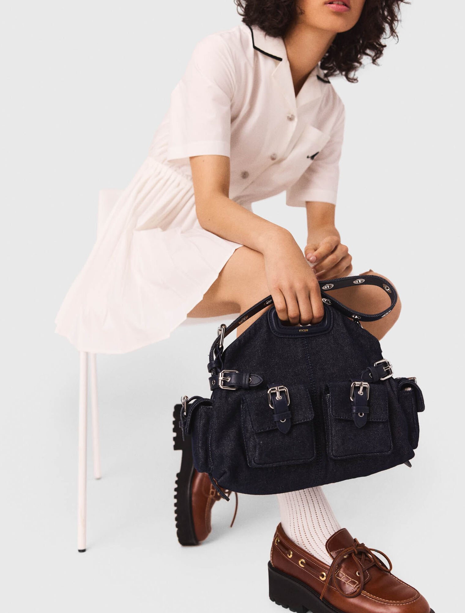 Short-sleeved shirt dress