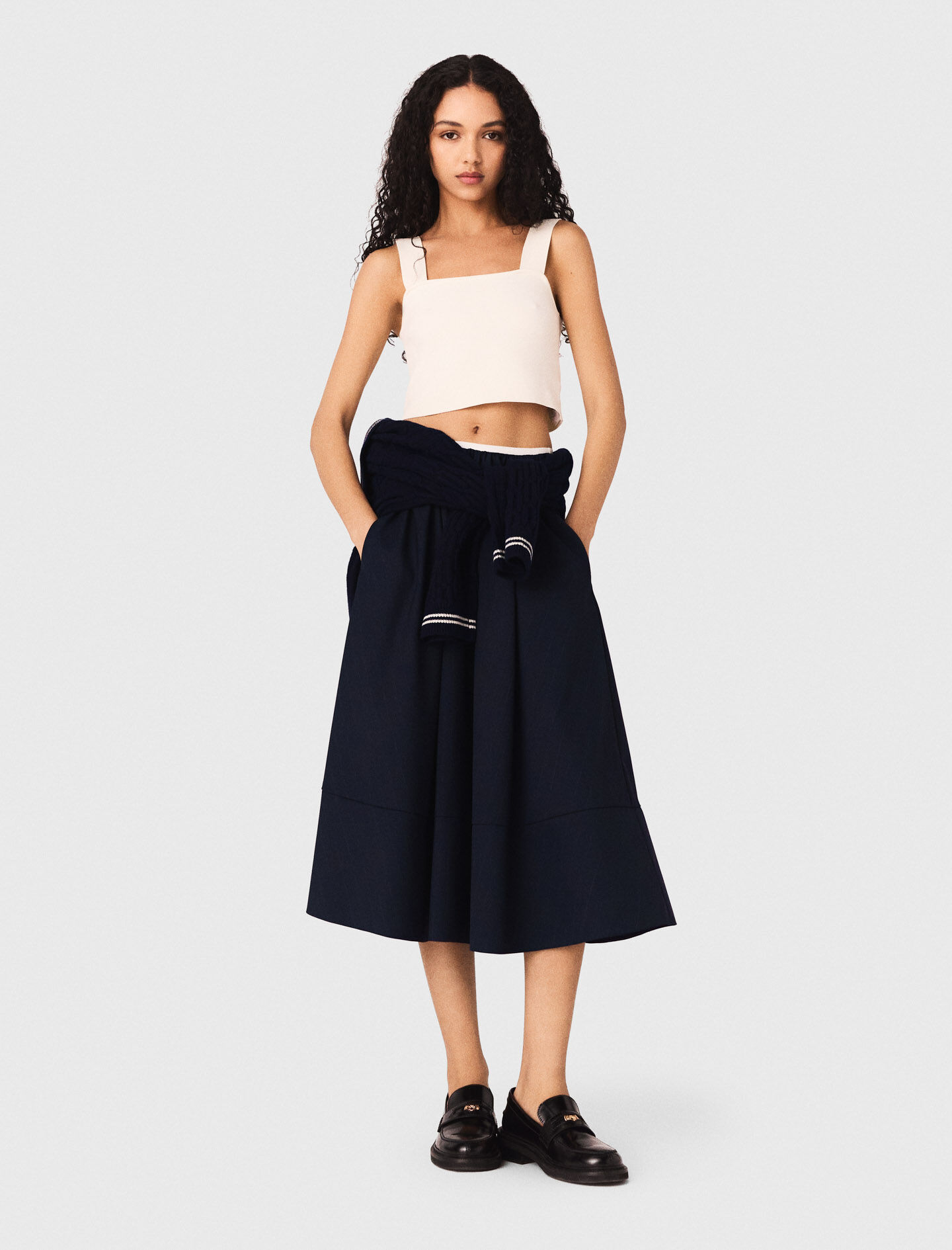 majeページ Knit crop top White For Women | Maje