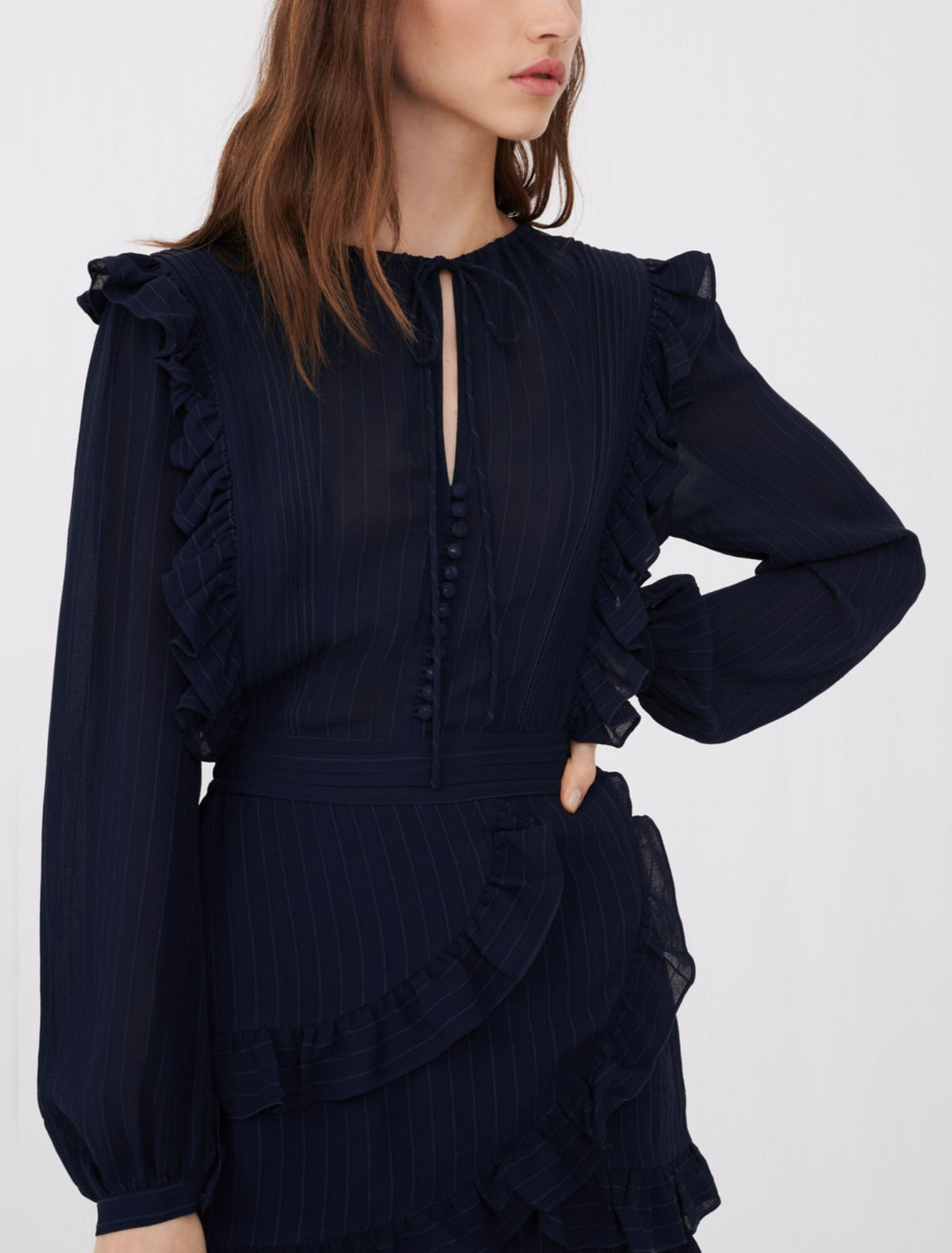 Playsuit with ruffles