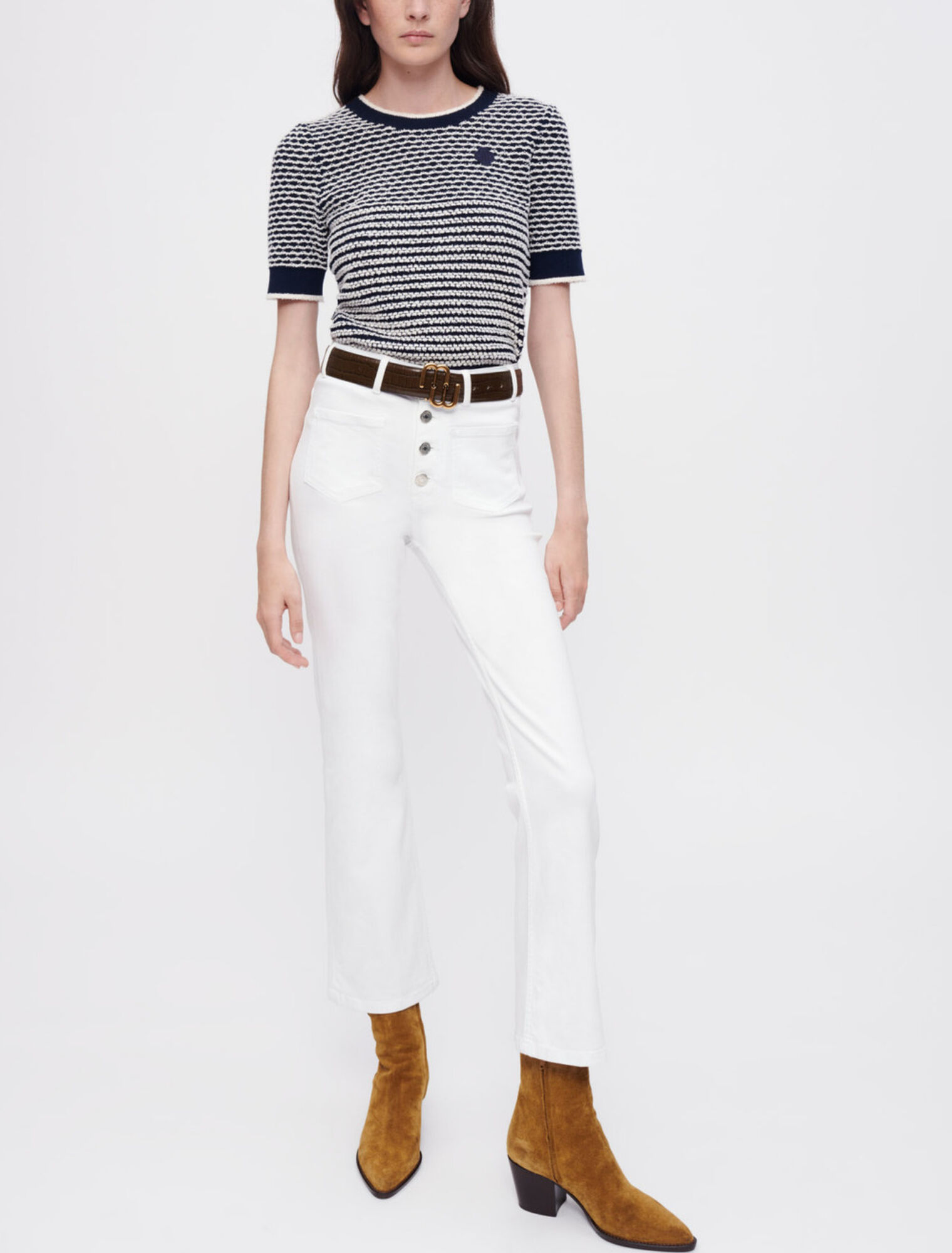 Flared jeans with pockets