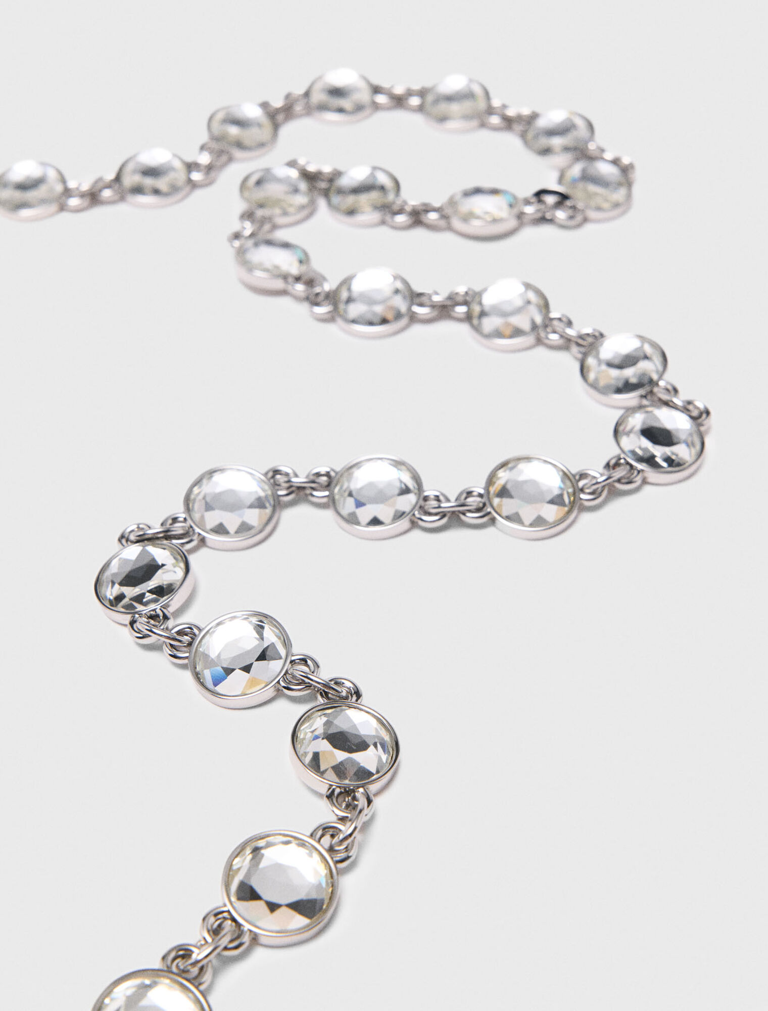 Rhinestone chain belt
