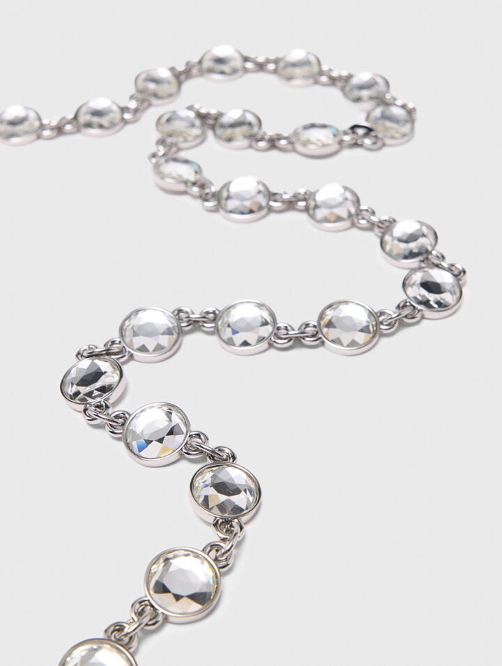 Rhinestone chain belt