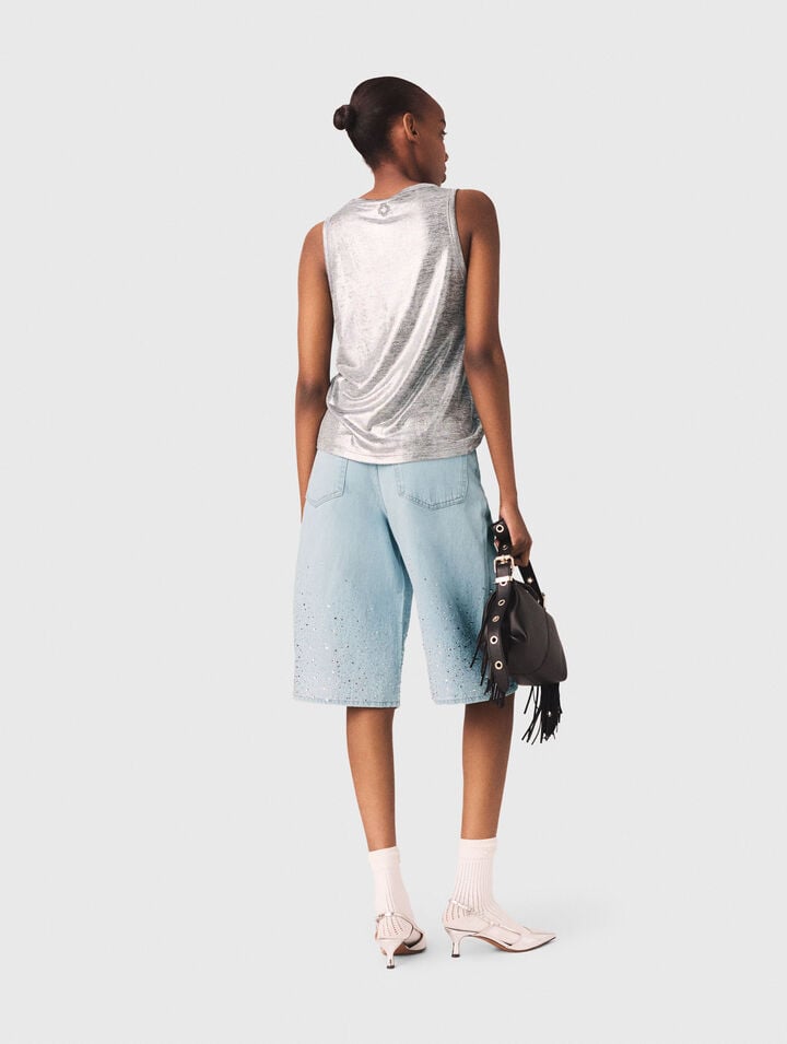 Metallic tank top