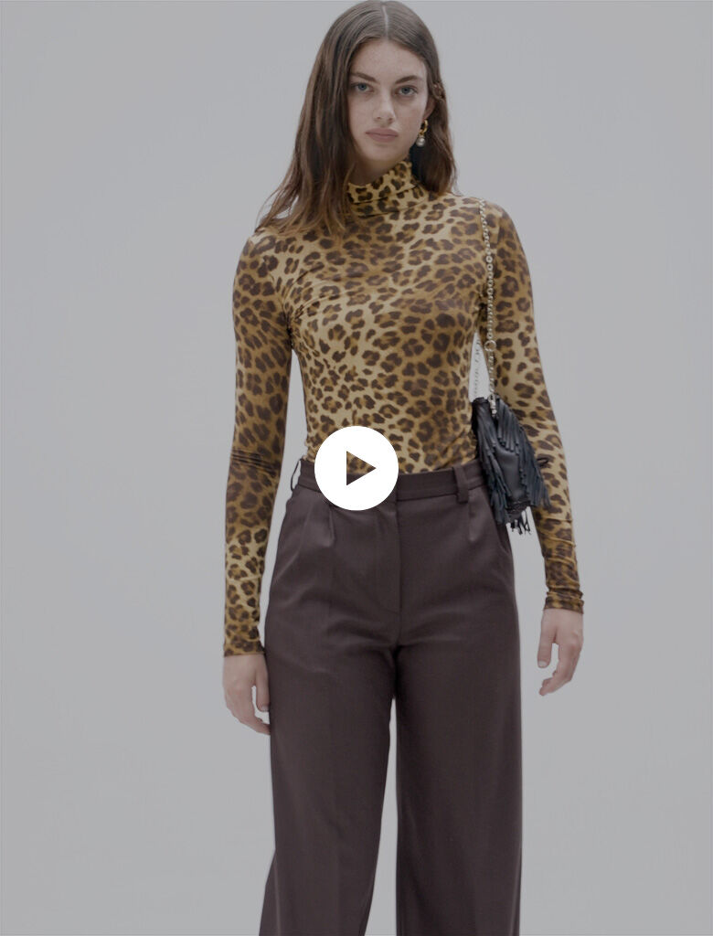 Leopard print jumper Brown For Women Maje