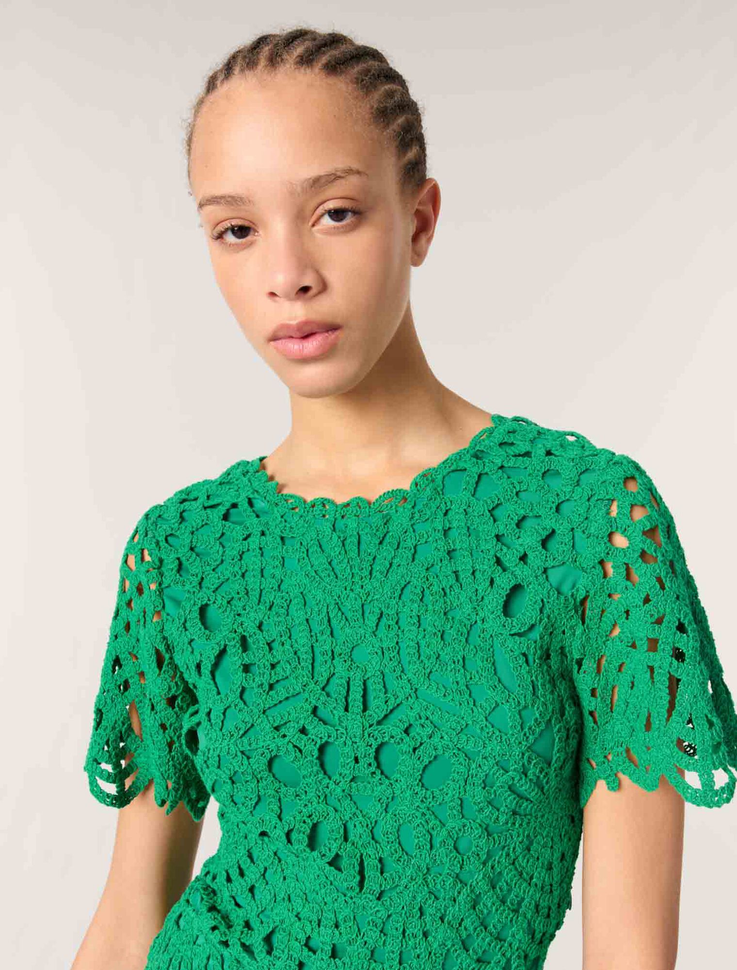 Mini crochet dress