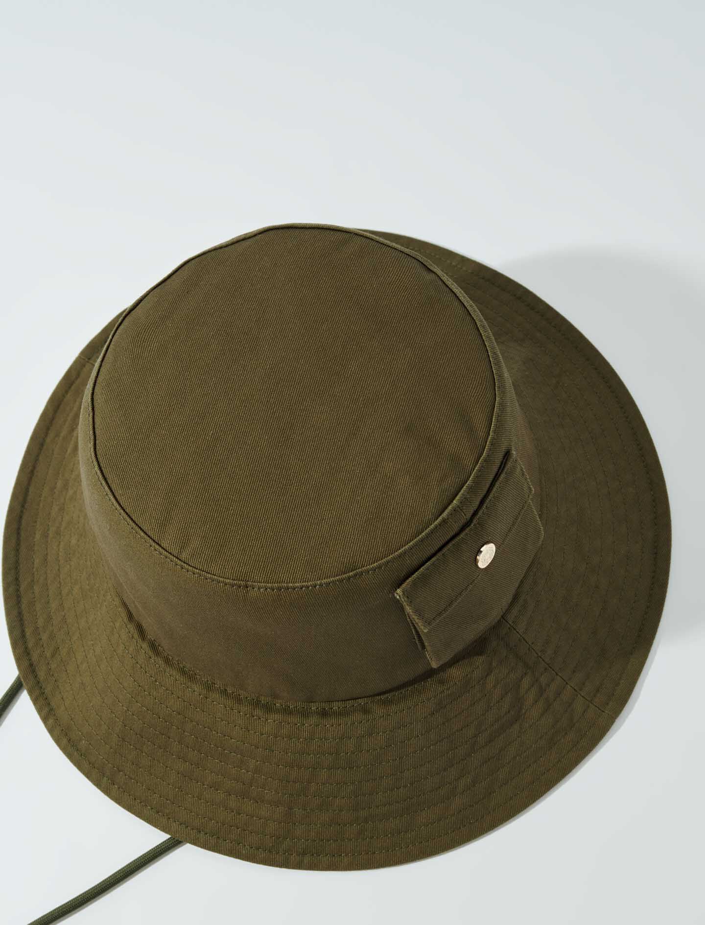 Beaded drawstring bucket hat Beaded drawstring bucket hat