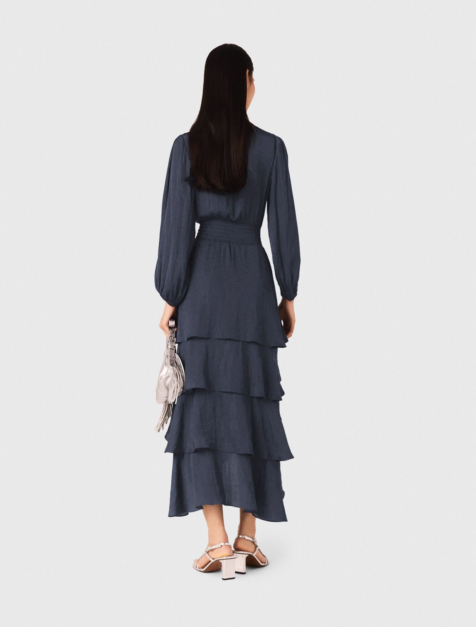 Ruffled maxi dress
