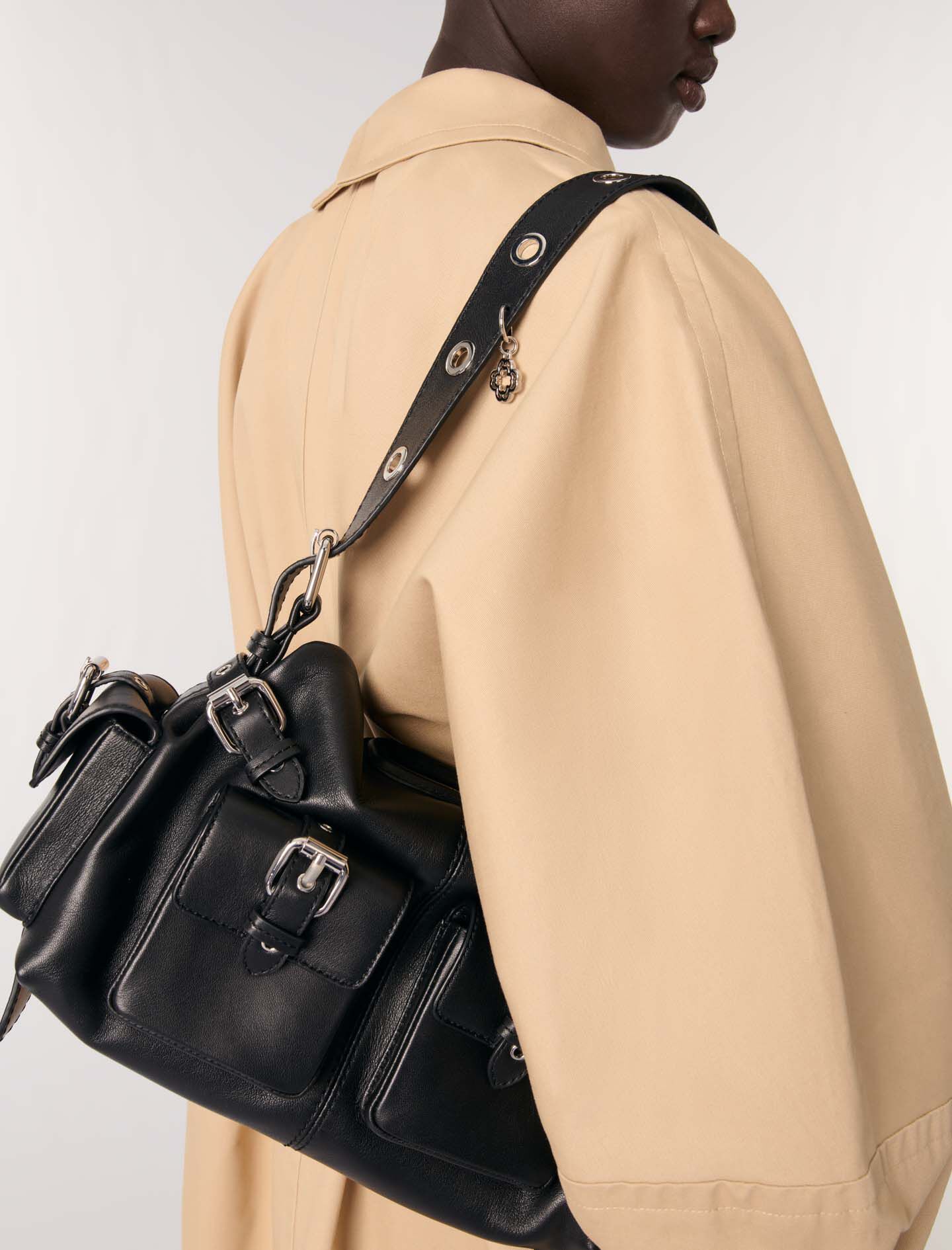 Long trench coat Brown For Women | Maje