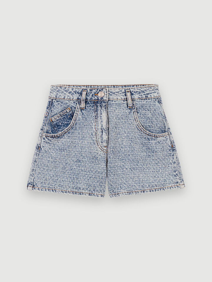 Denim shorts