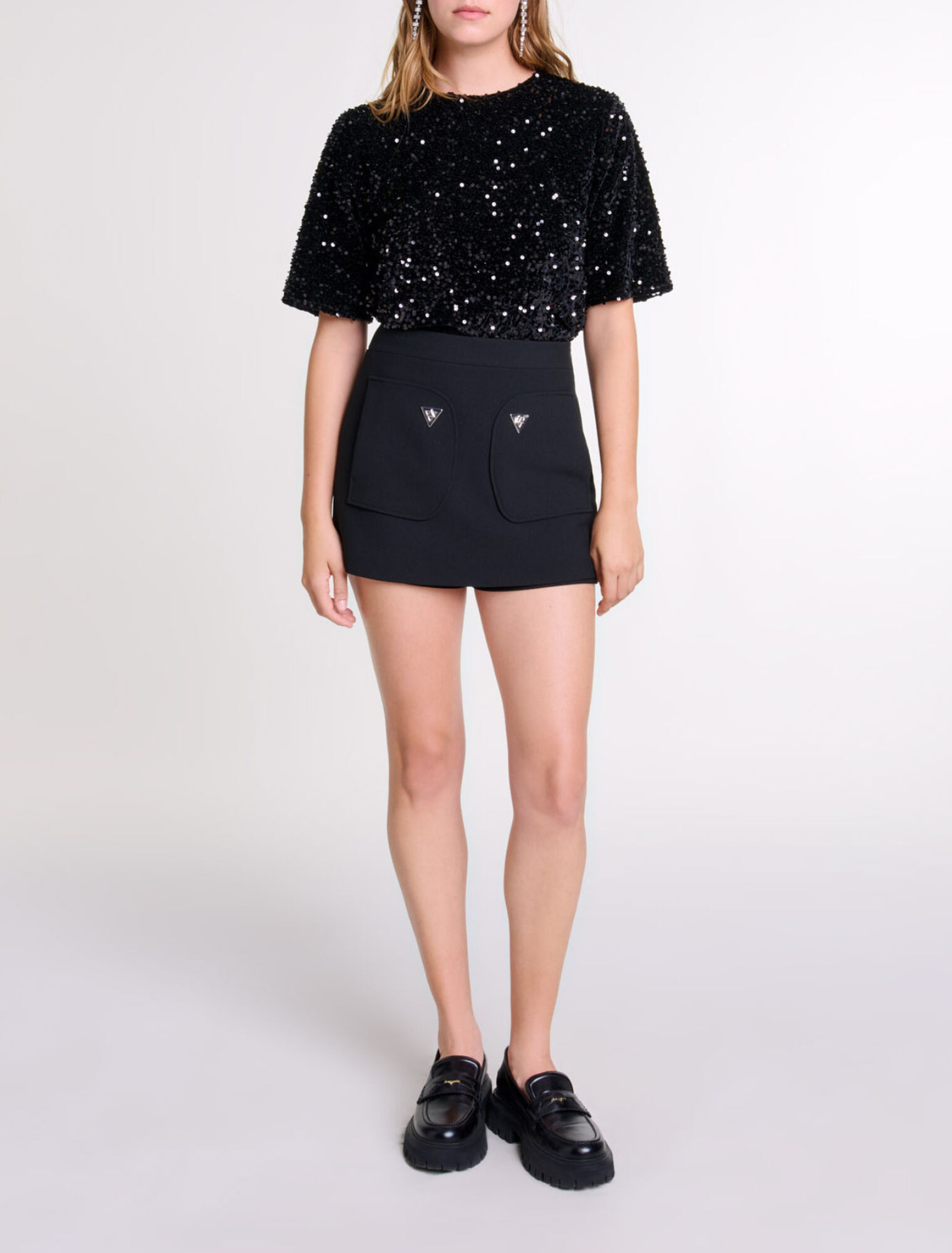 Skort-style shorts