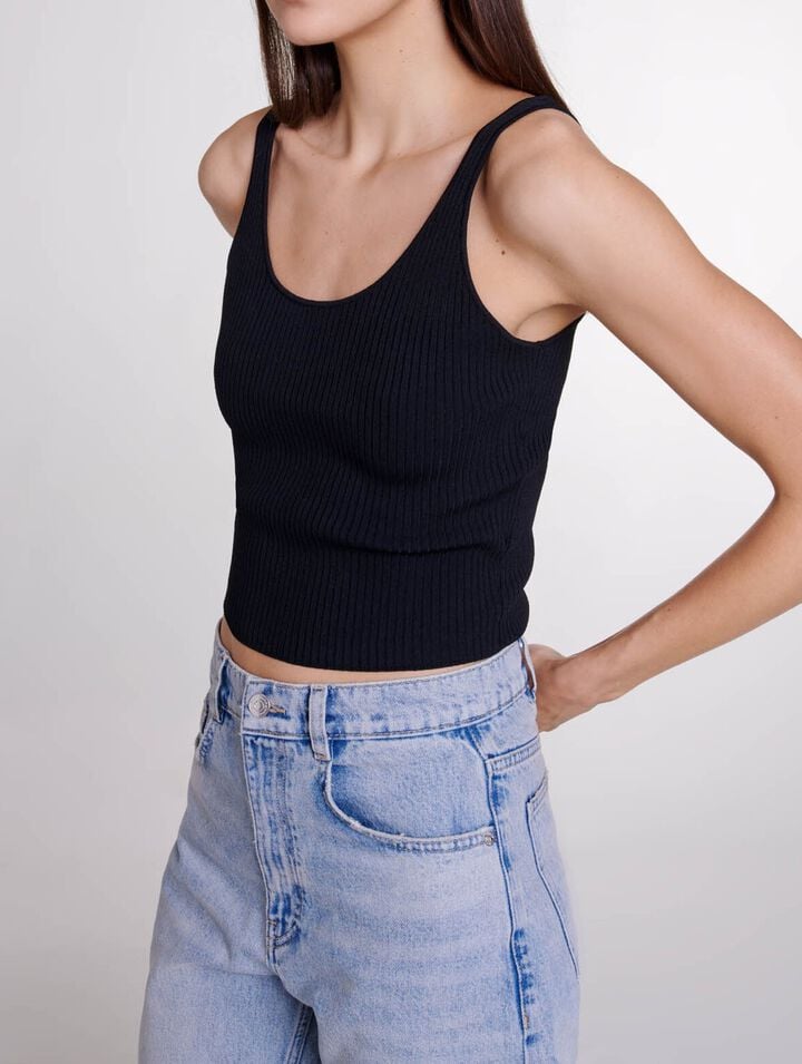 Stretch knit twin set