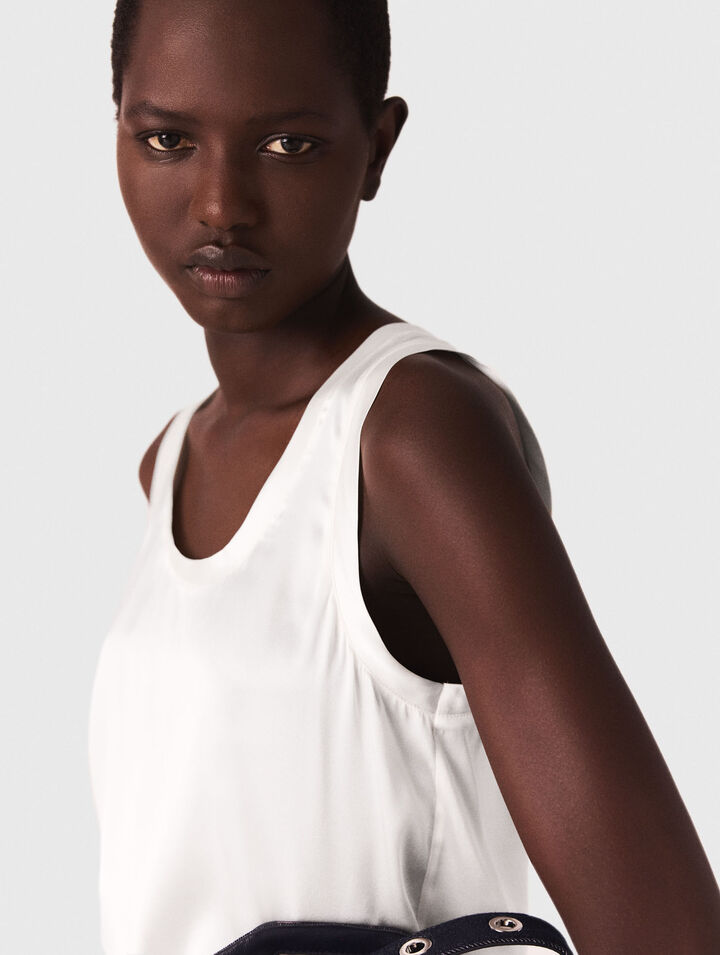 Silk tank top