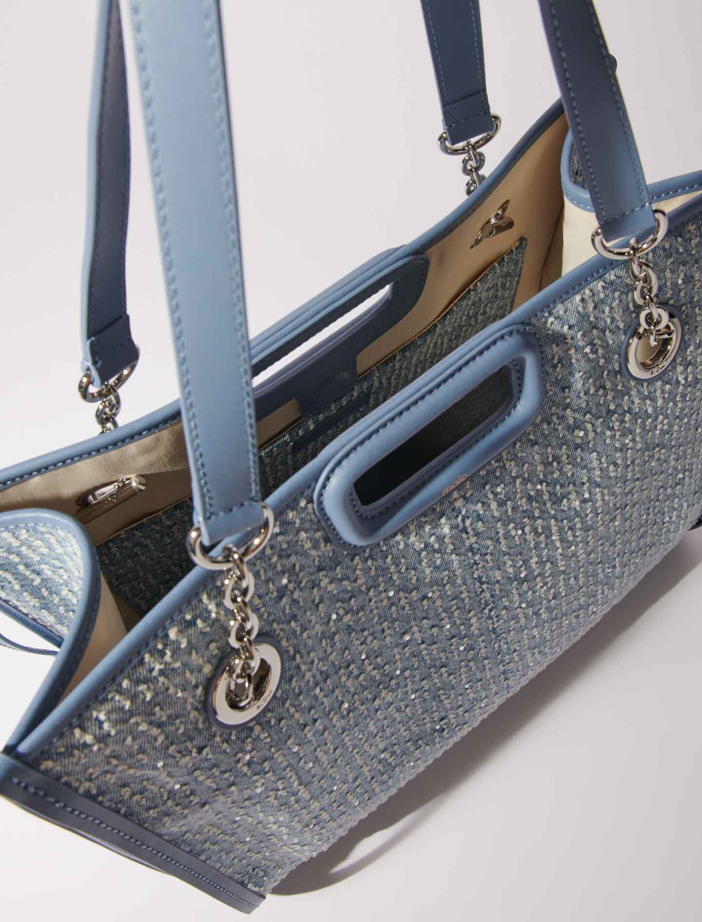 CRACKED ENAMEL TOTE BAG 540B バッグ Marc Jacobs The Washed Monogram Denim Crossbody Tote Handbag