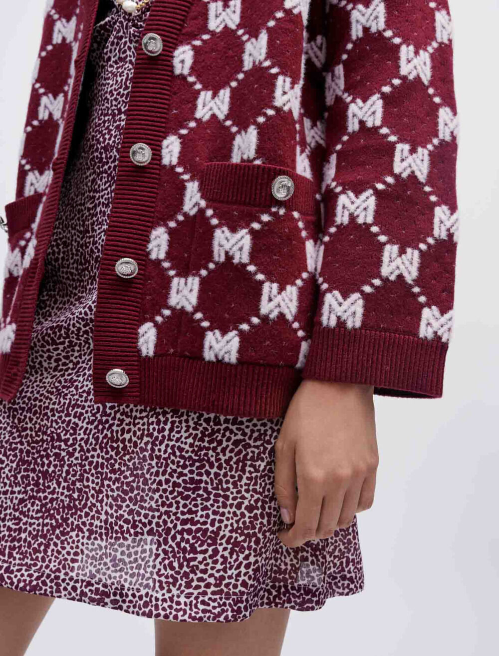 maje - maje マージュパリ⭐️フラワーカーディガン maje (マージュ) FLORAL EMBROIDERED CROPPED CARDIGAN