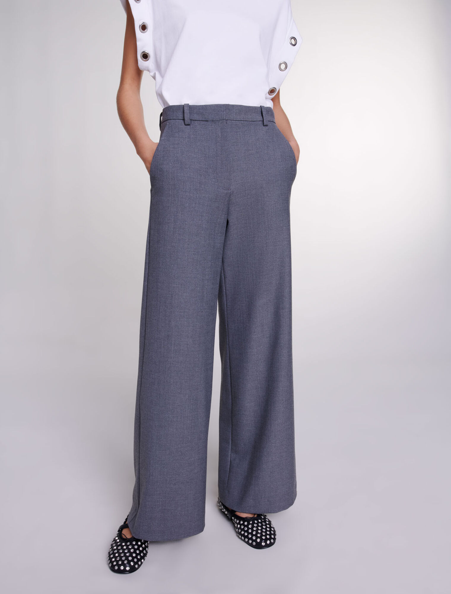 Wide-leg trousers