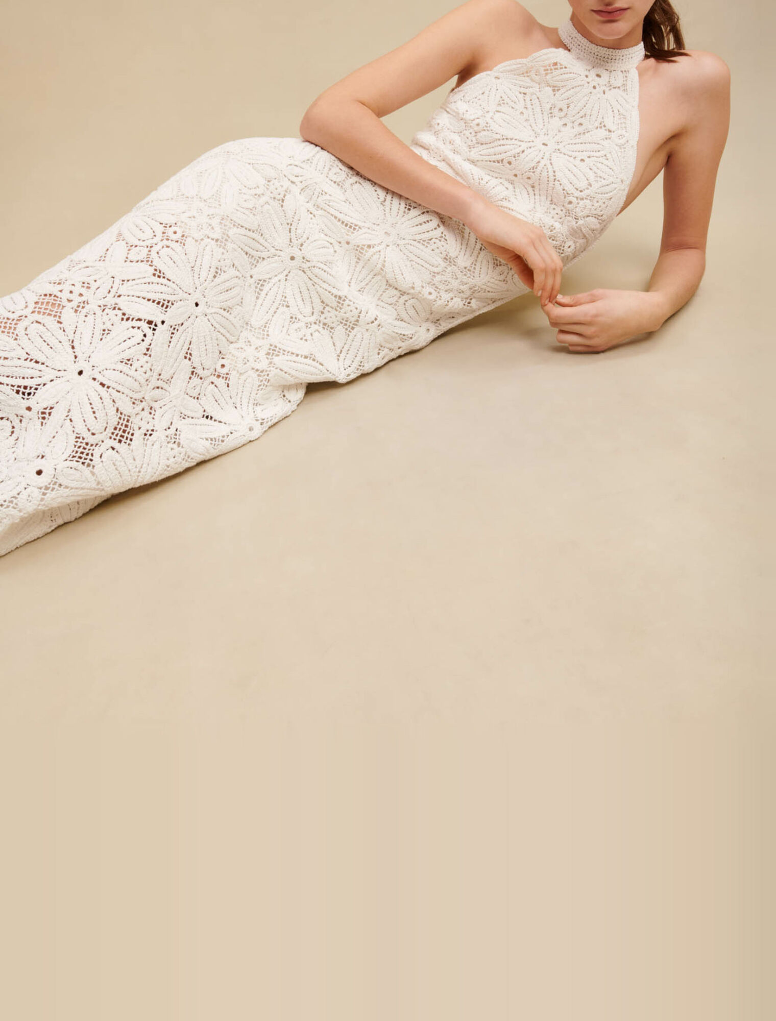 Knit midi dress White For Women | Maje