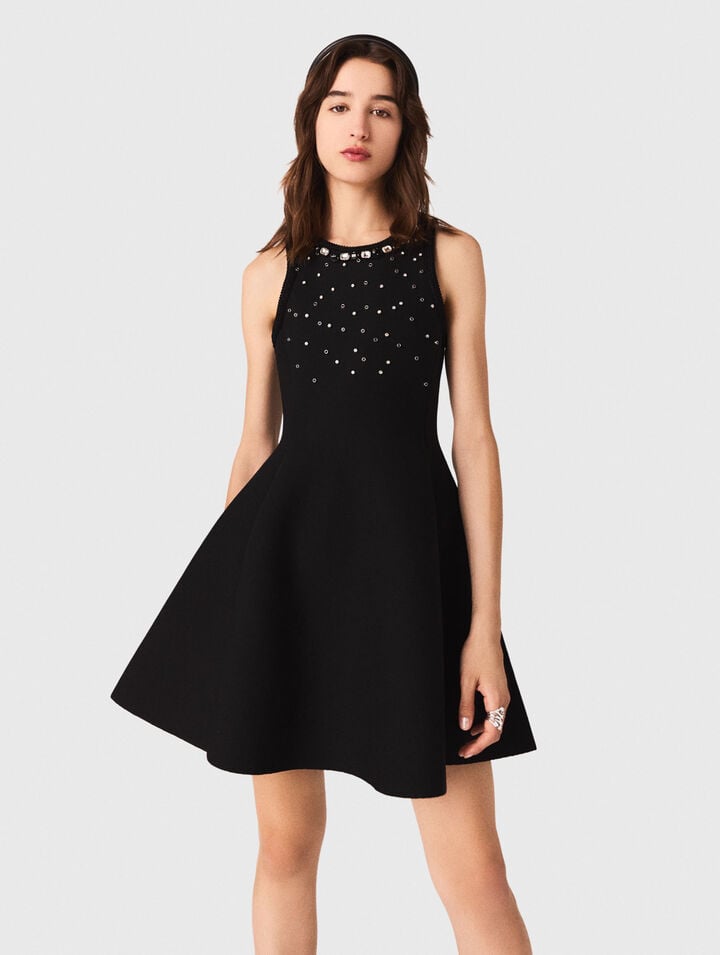 Jewelled skater dress