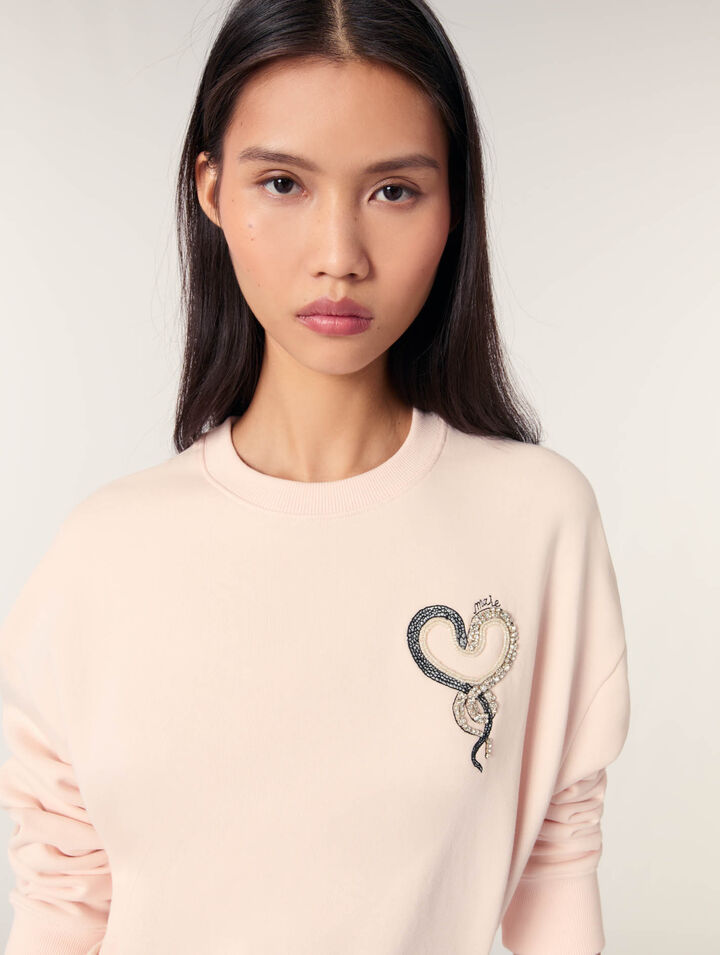 Embroidered sweater