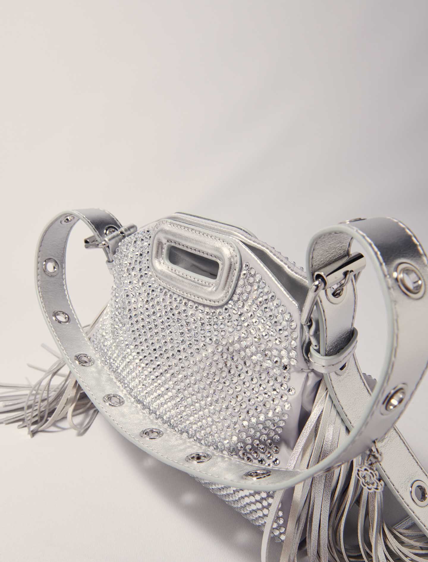 【予約】 Crackled leather Maje | Women For Red bag Mini M Miss バッグ