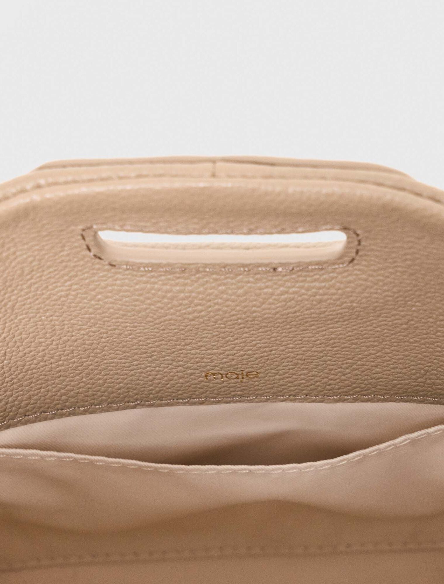 Grained leather mini Miss M bag