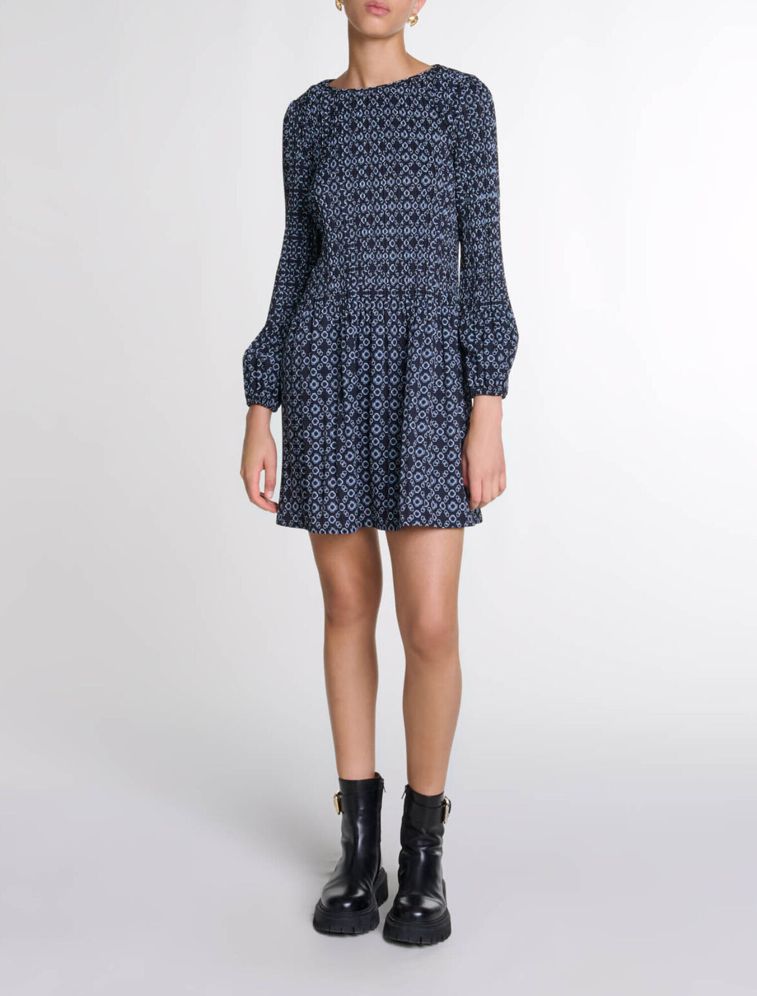 Short Clover motif dress