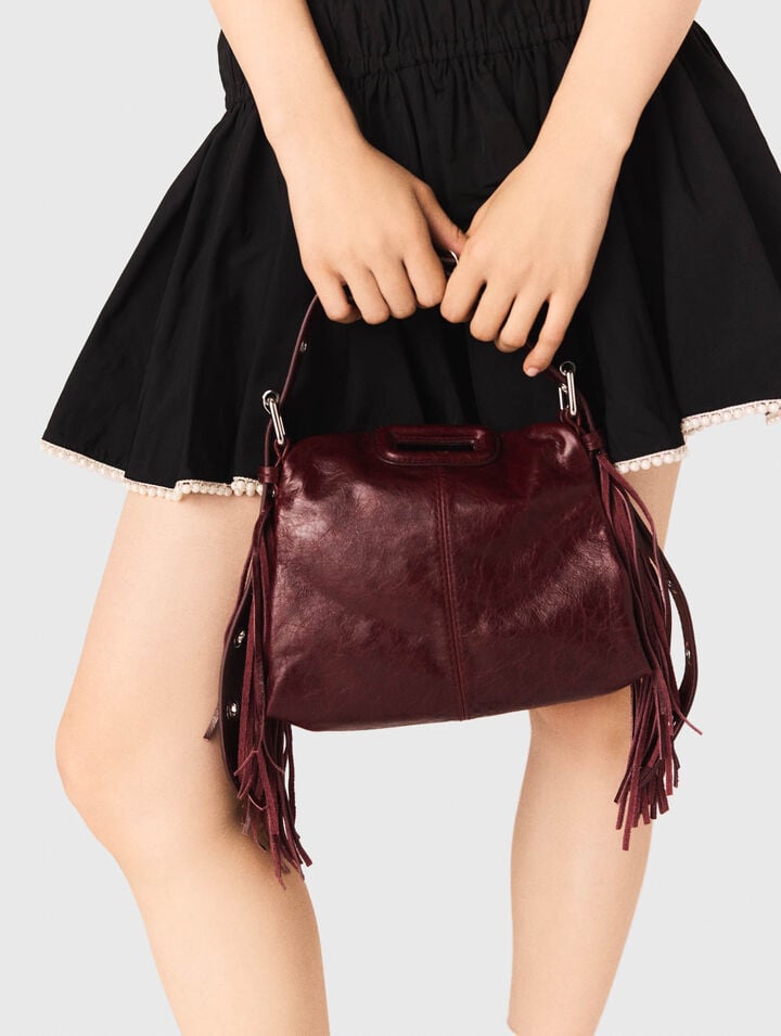 Miss M mini cracked leather bag
