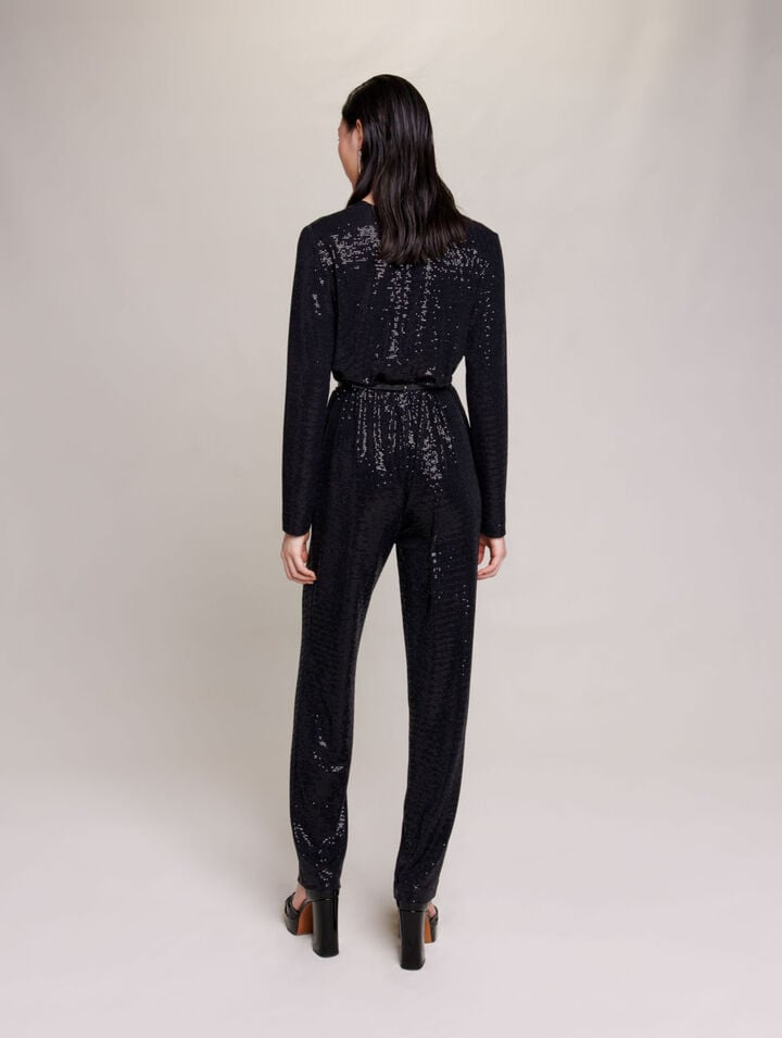 Jumpsuit with sequins