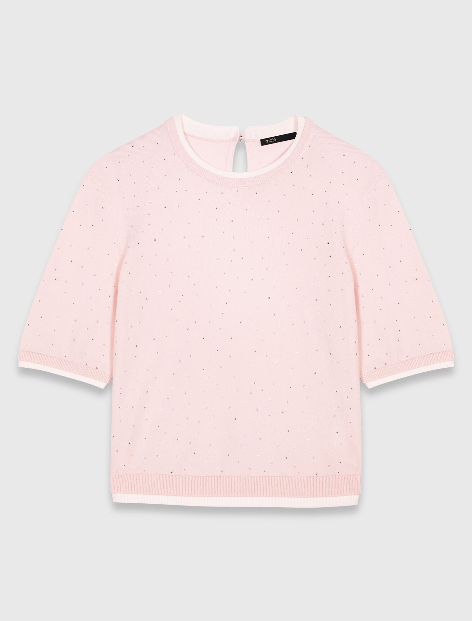 100% wool short-sleeve jumper