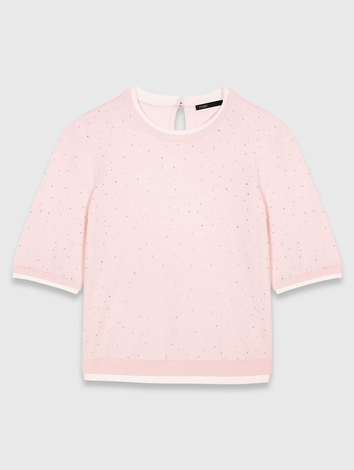 100% wool short-sleeve jumper