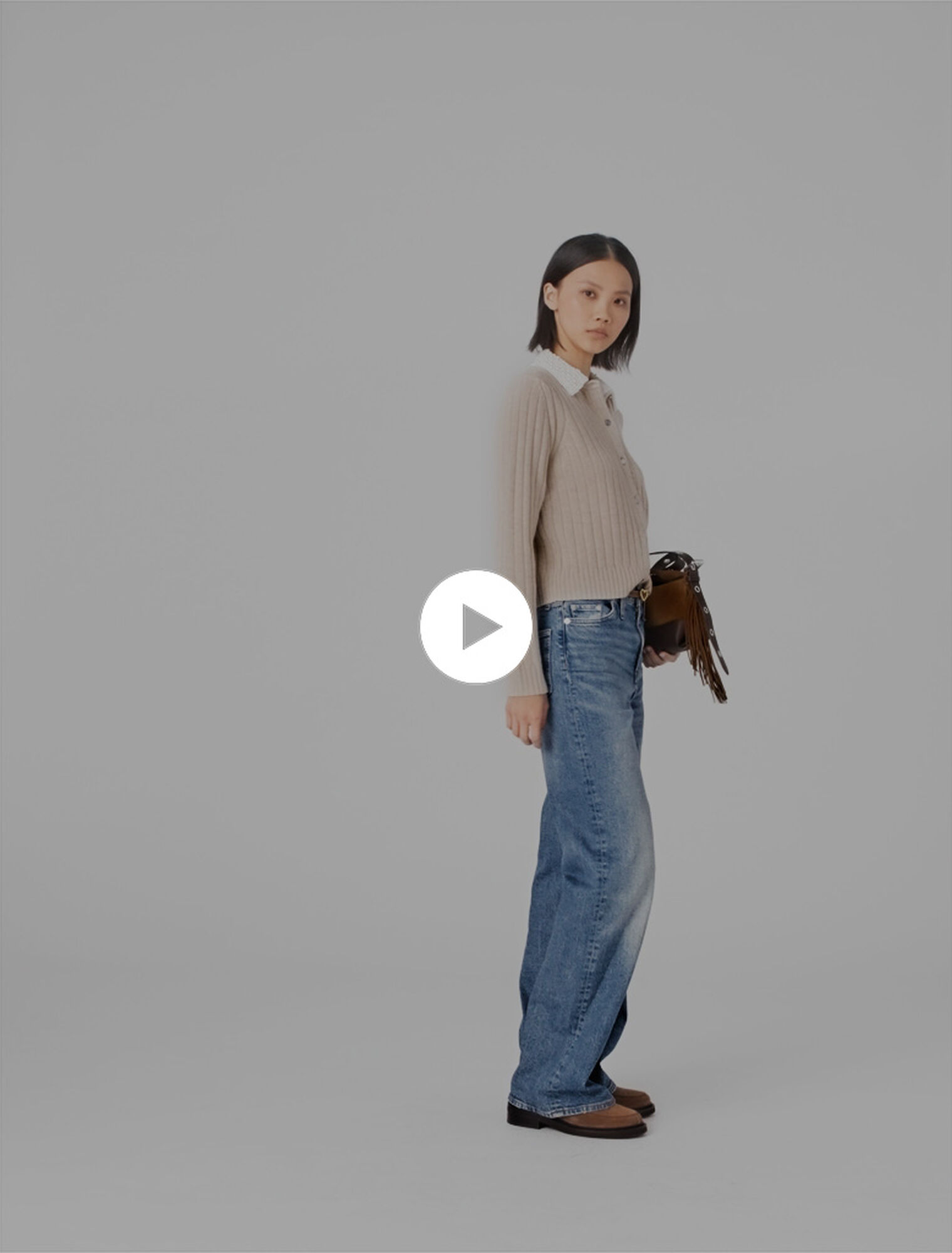 Cardigan with removable bead cardigan