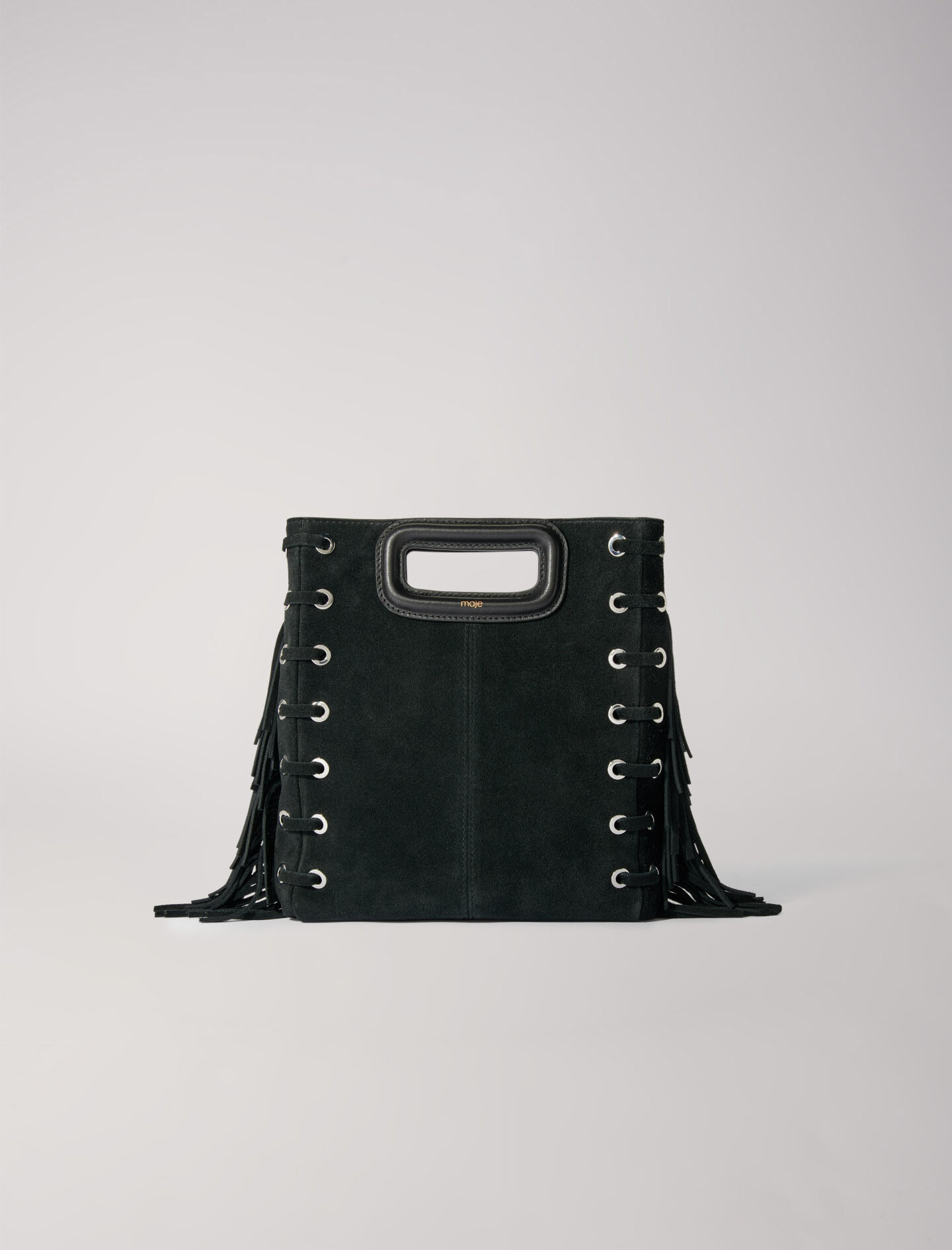 M bag in suede leather