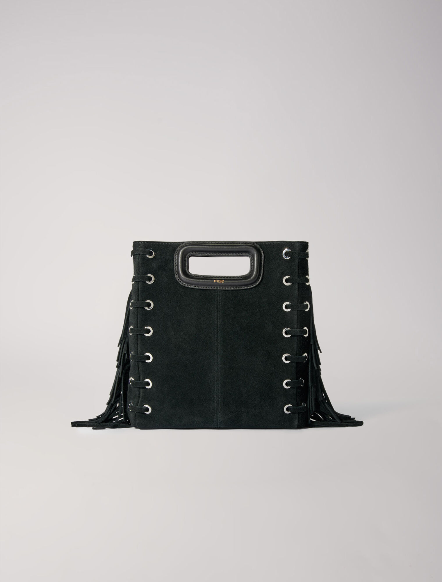 M bag in suede leather