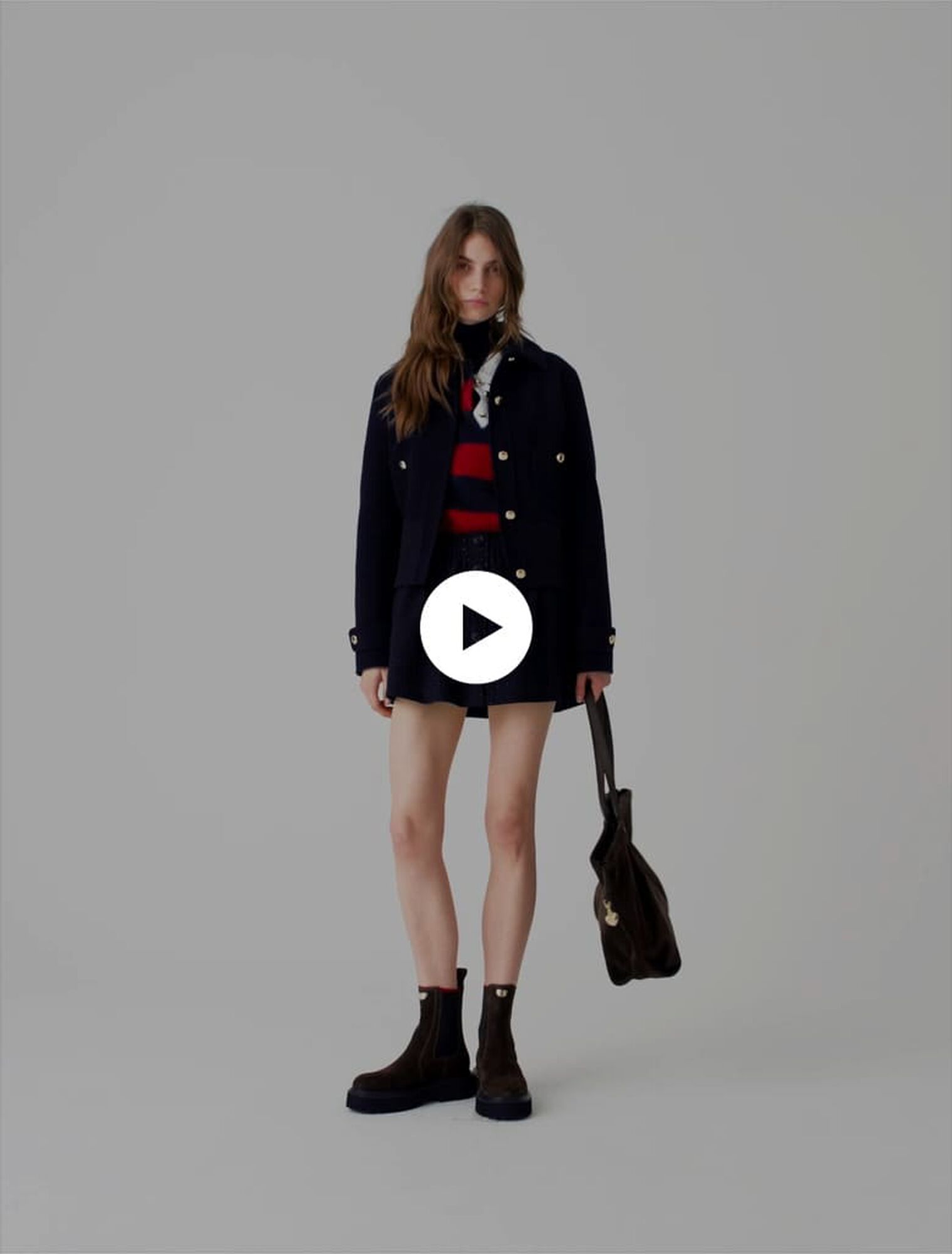 Short double-faced jacket