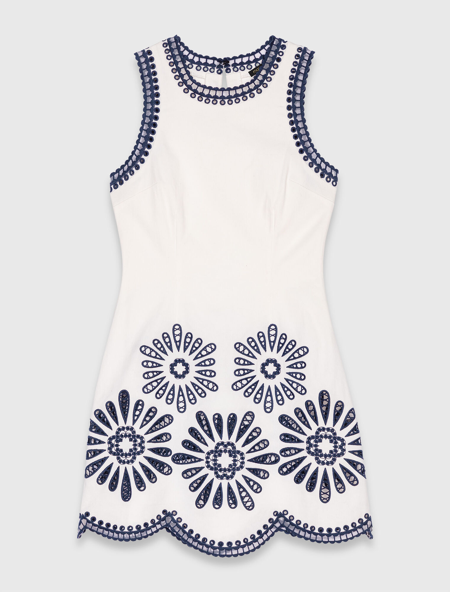 Short dress with crochet details