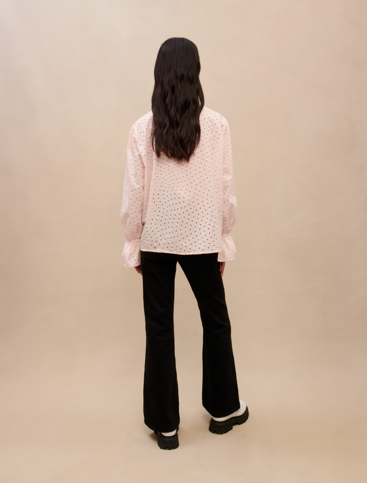 Pink broderie anglaise shirt