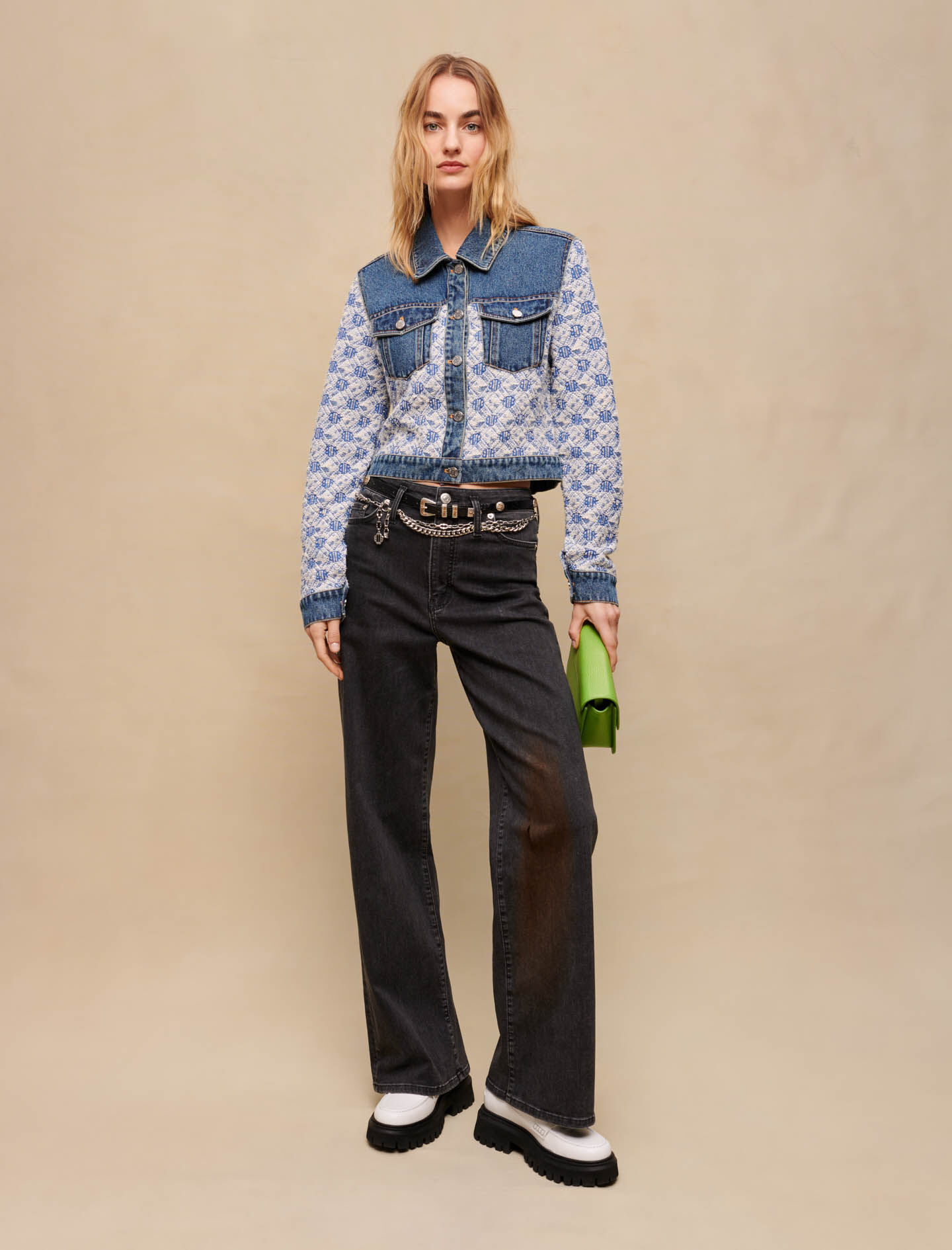 Maje jean jacket shop