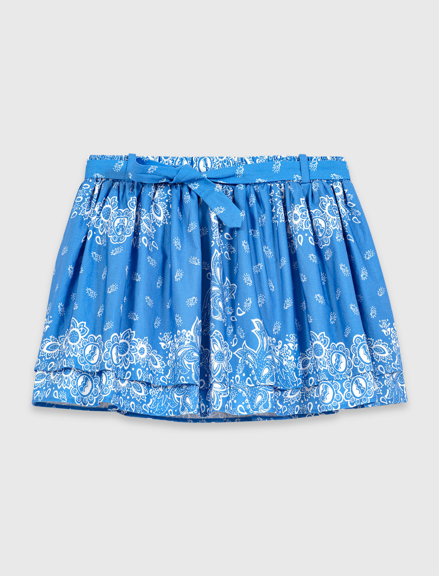 Printed Ruffled Skirt
