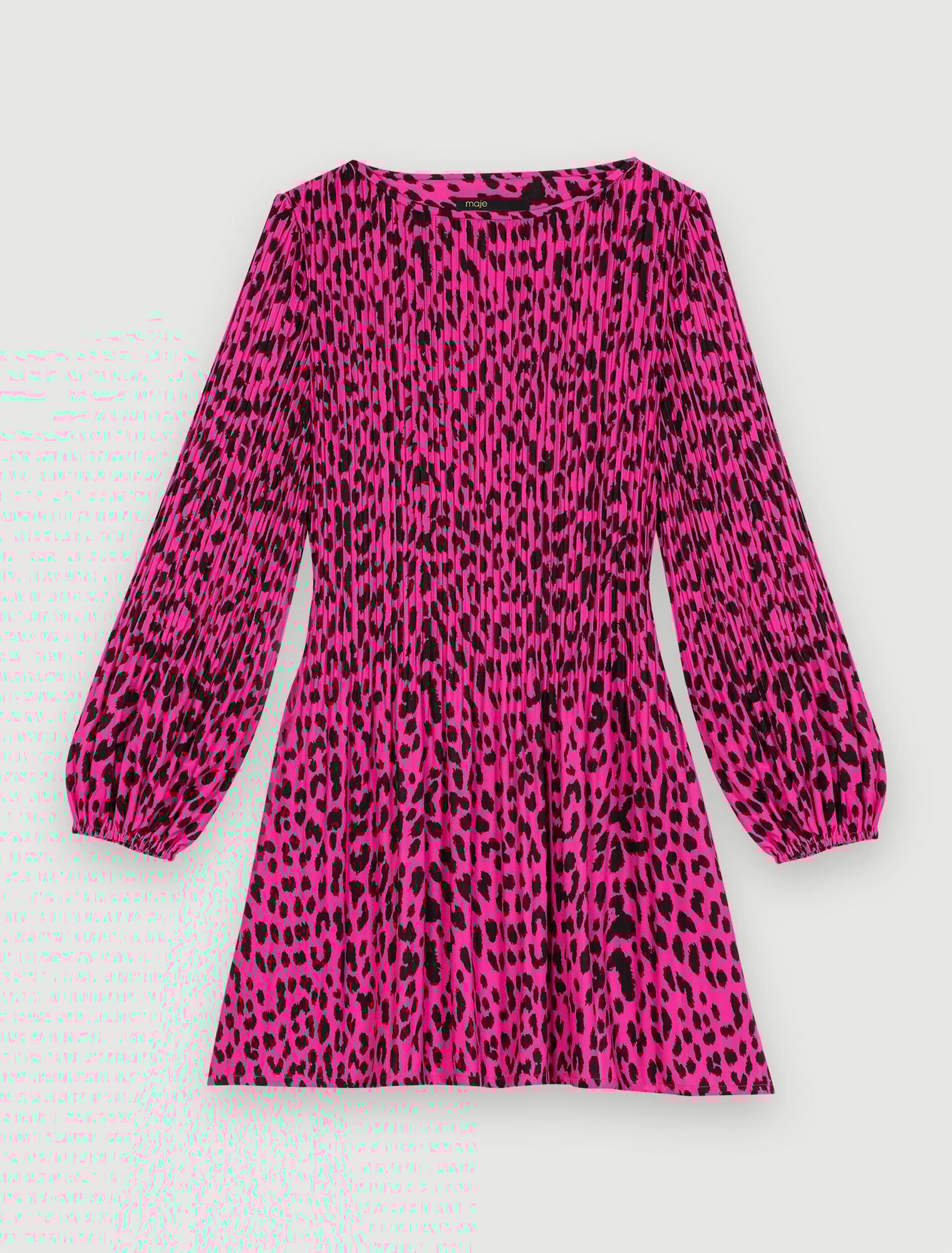 Leopard-print mini dress