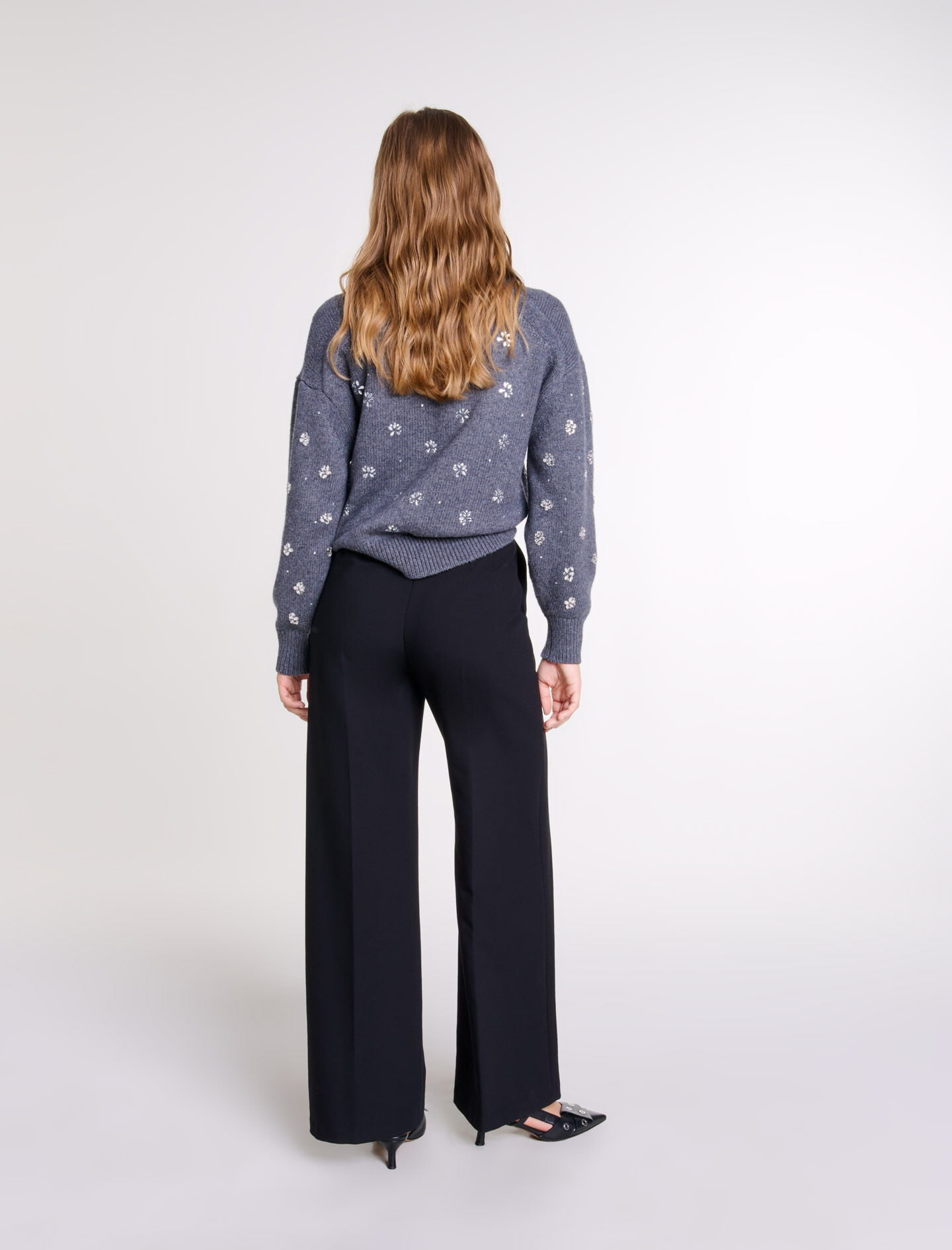 BELTED PANTS DRESS