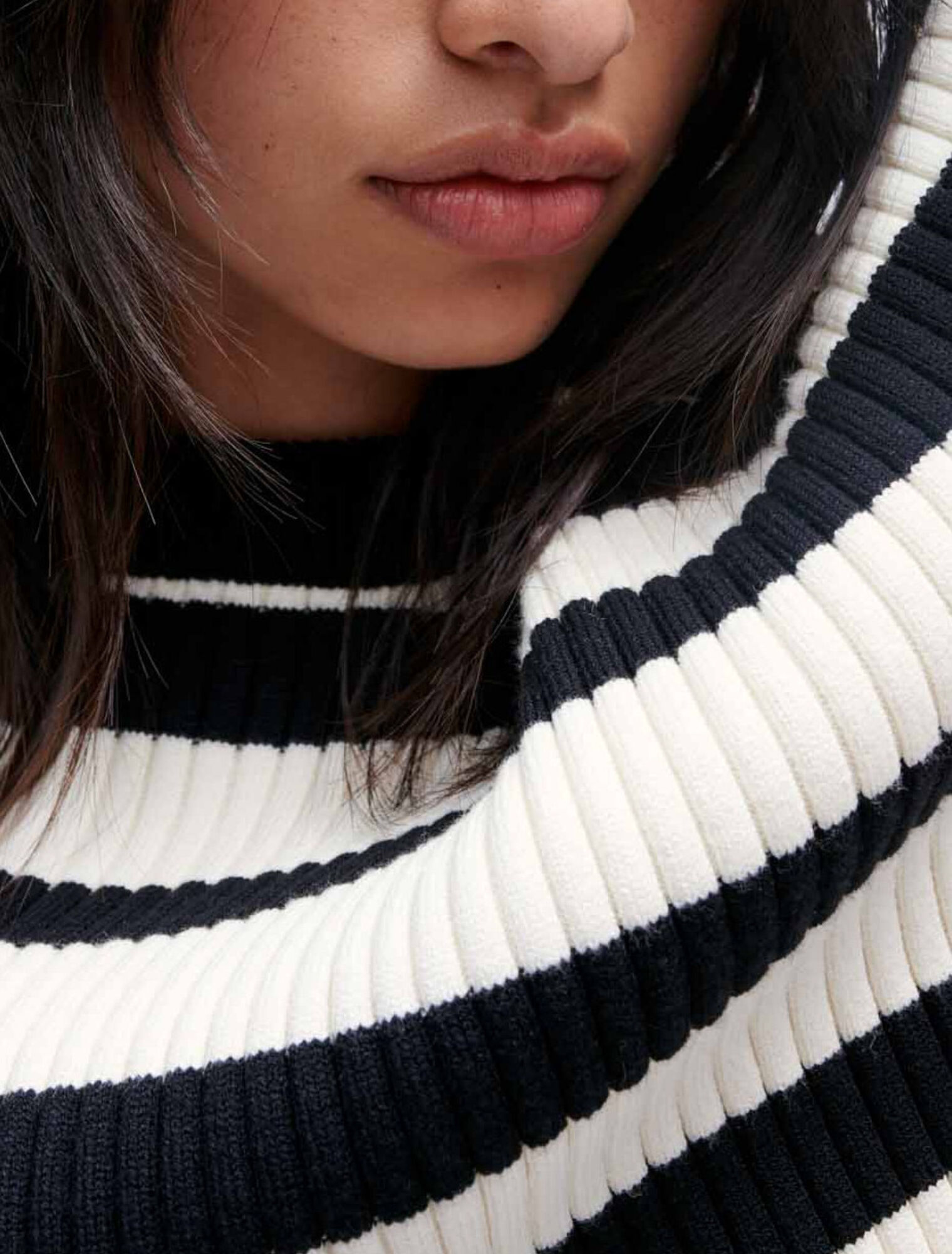 Striped knit jumper
