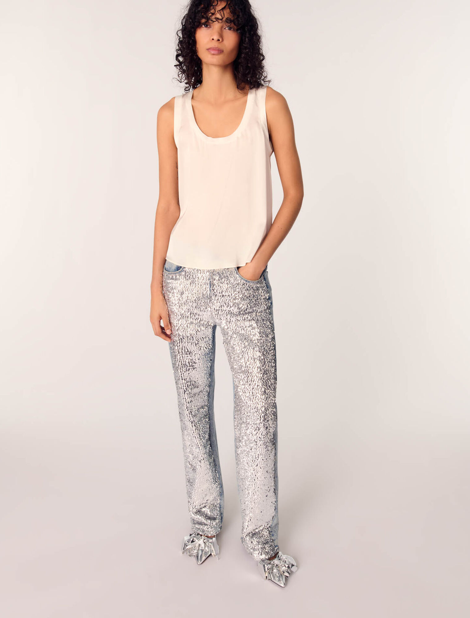 Silk tank top