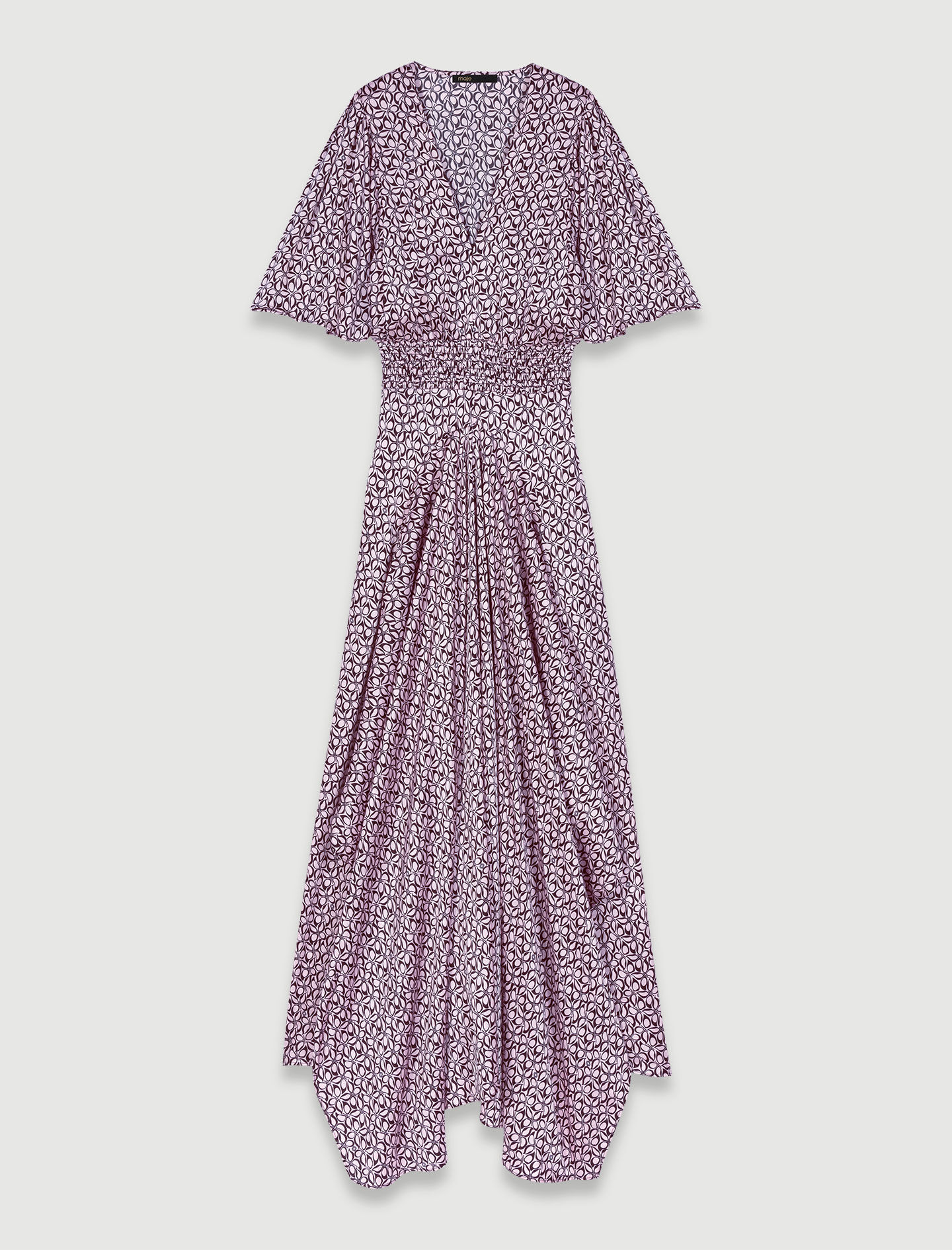 【国内配送】 Satin-look patterned maxi dress リング(指輪)