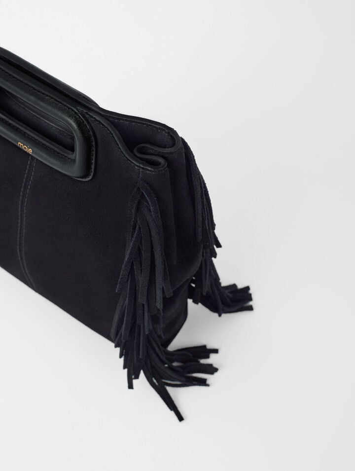 M bag in suede leather