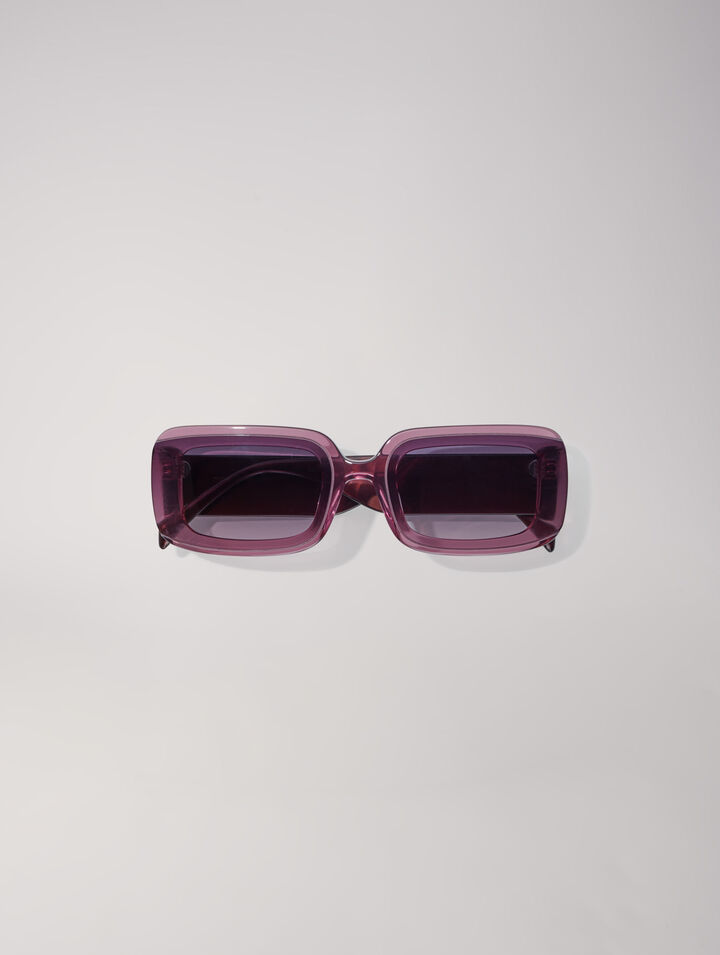 Acetate glasses with smoked lenses