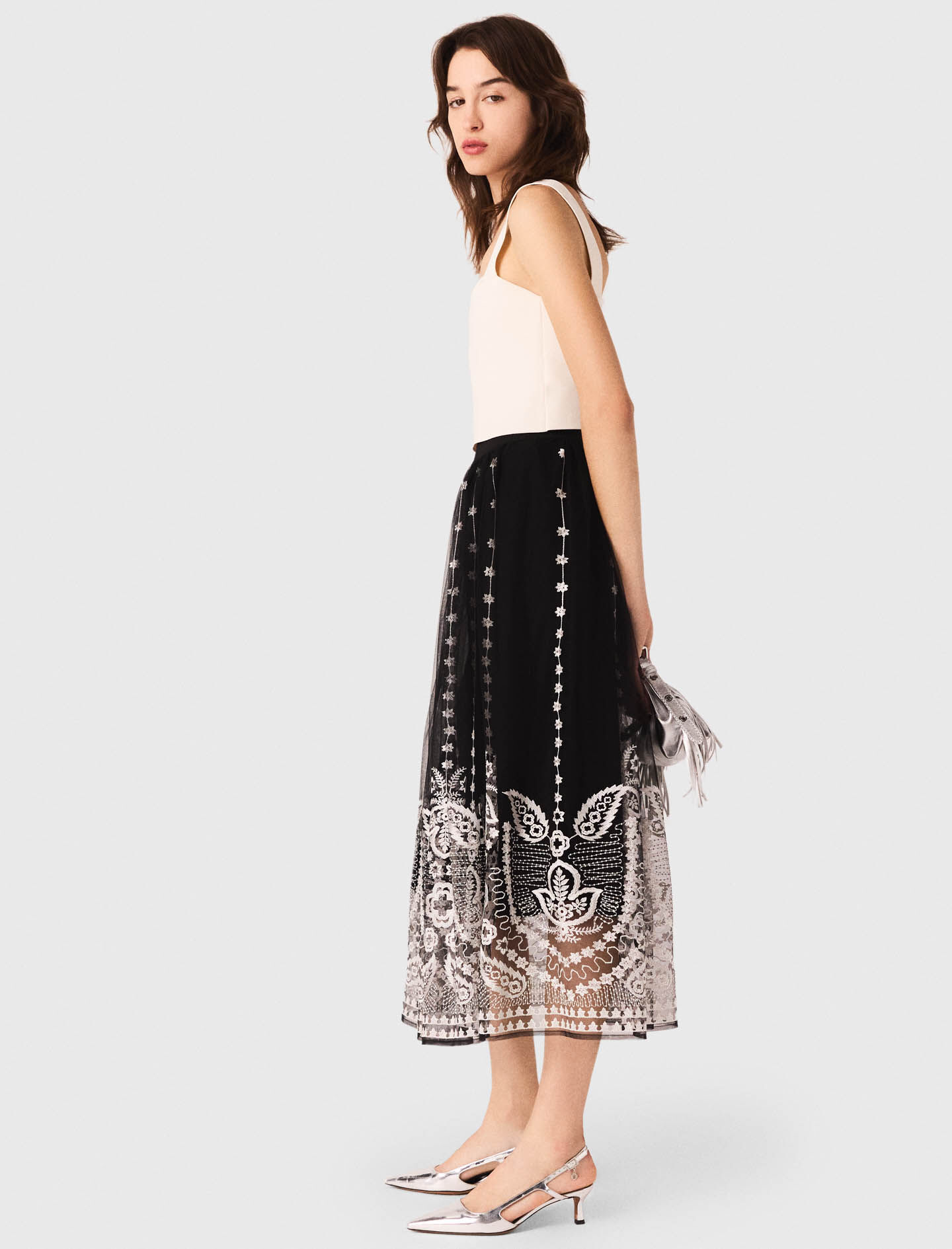 Knit crop top White For Women | Maje