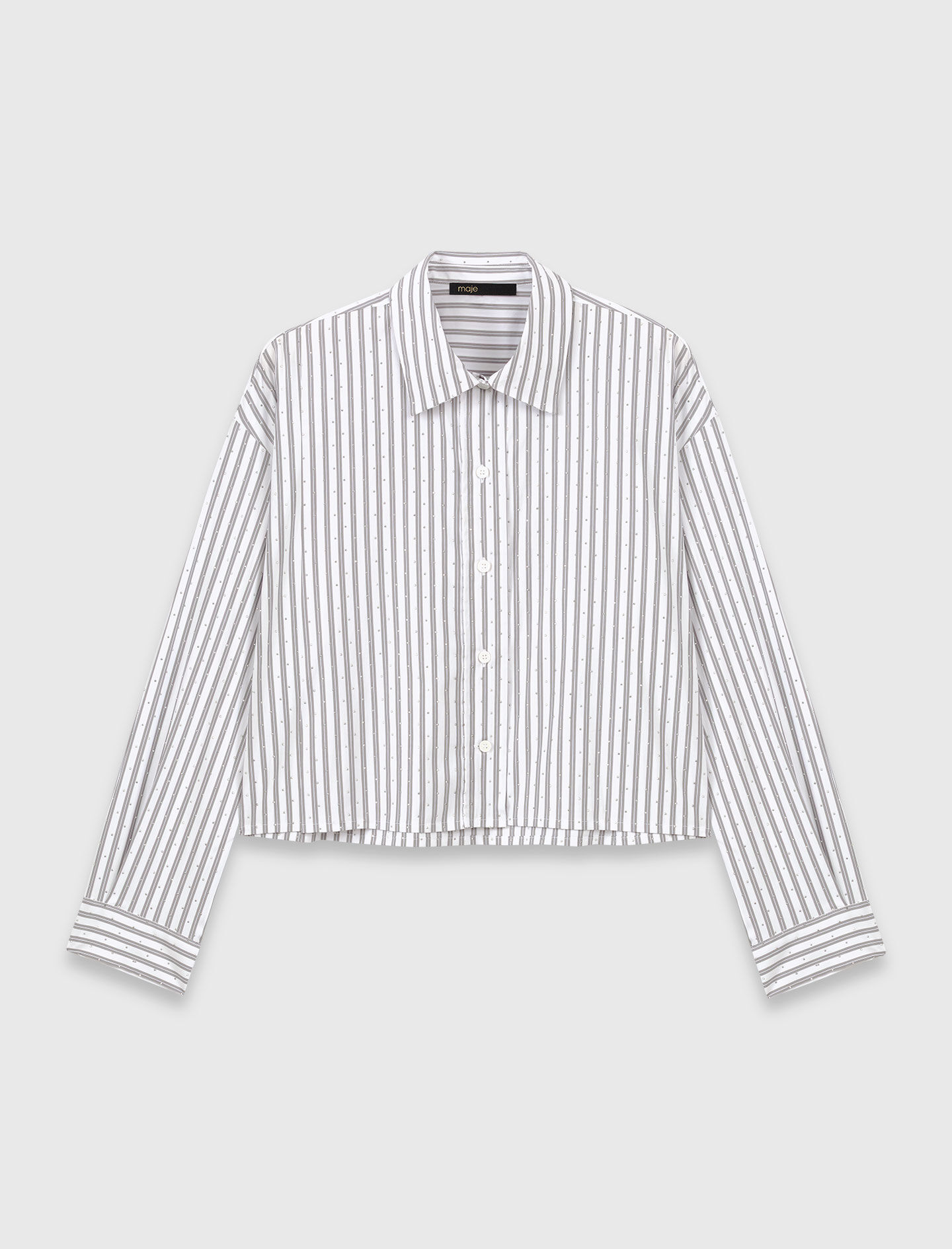 最終値下げ　Hudson stripe tie shirts ivory M 最終値下げ Hudson stripe tie shirts ivory M