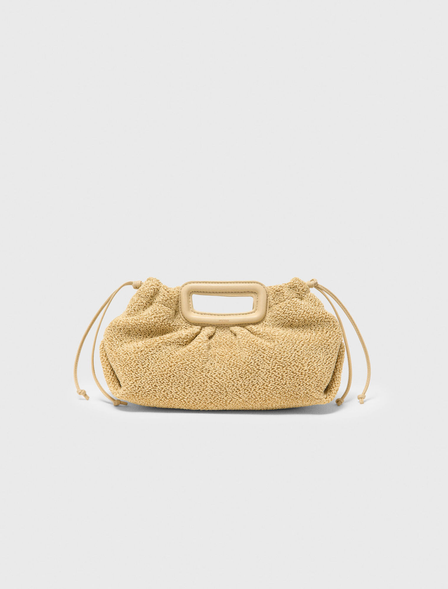 Mipli boucl&eacute; effect clutch bag