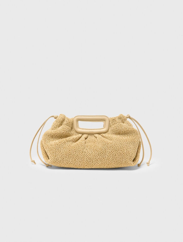 Mipli boucl&eacute; effect clutch bag