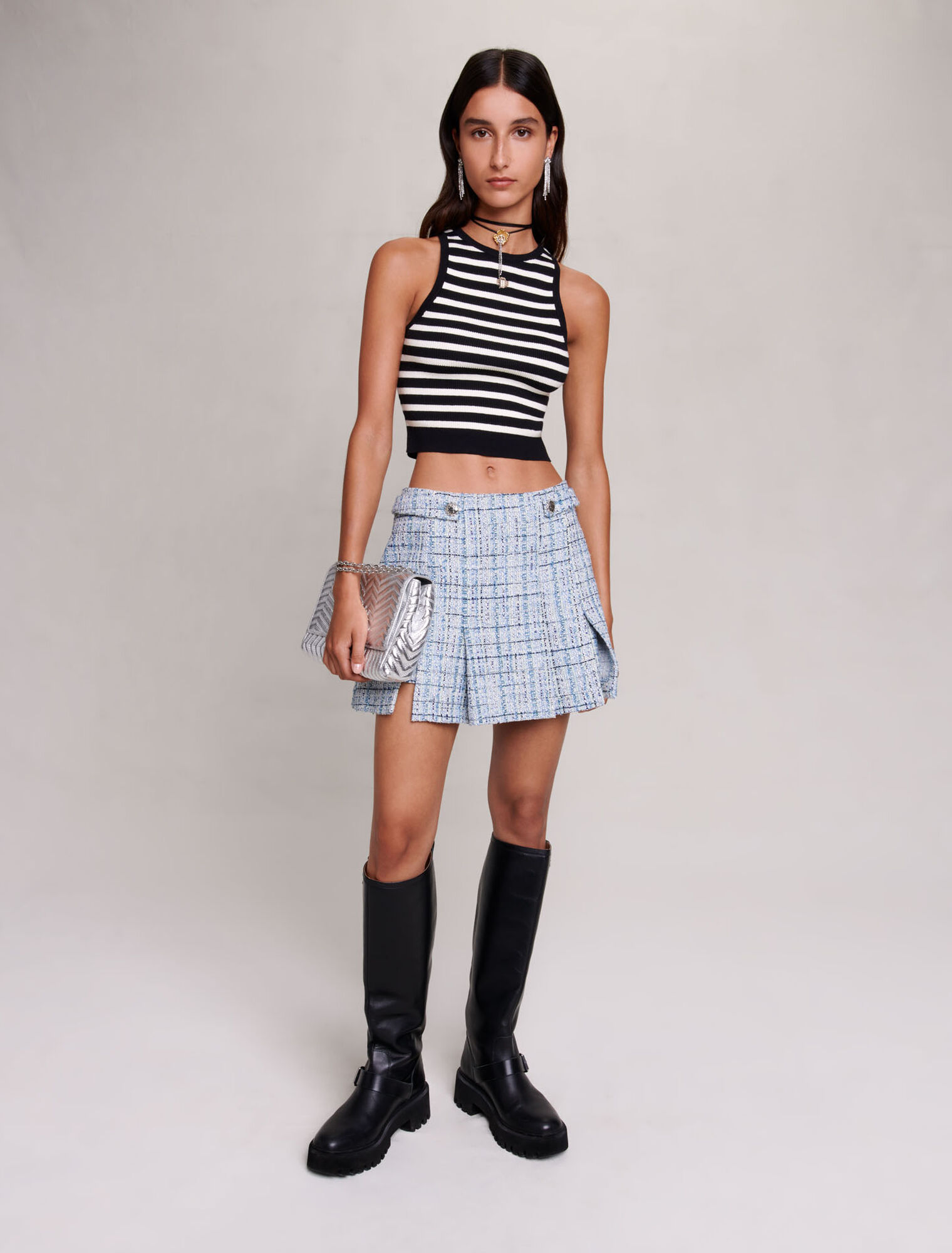 Striped crop top